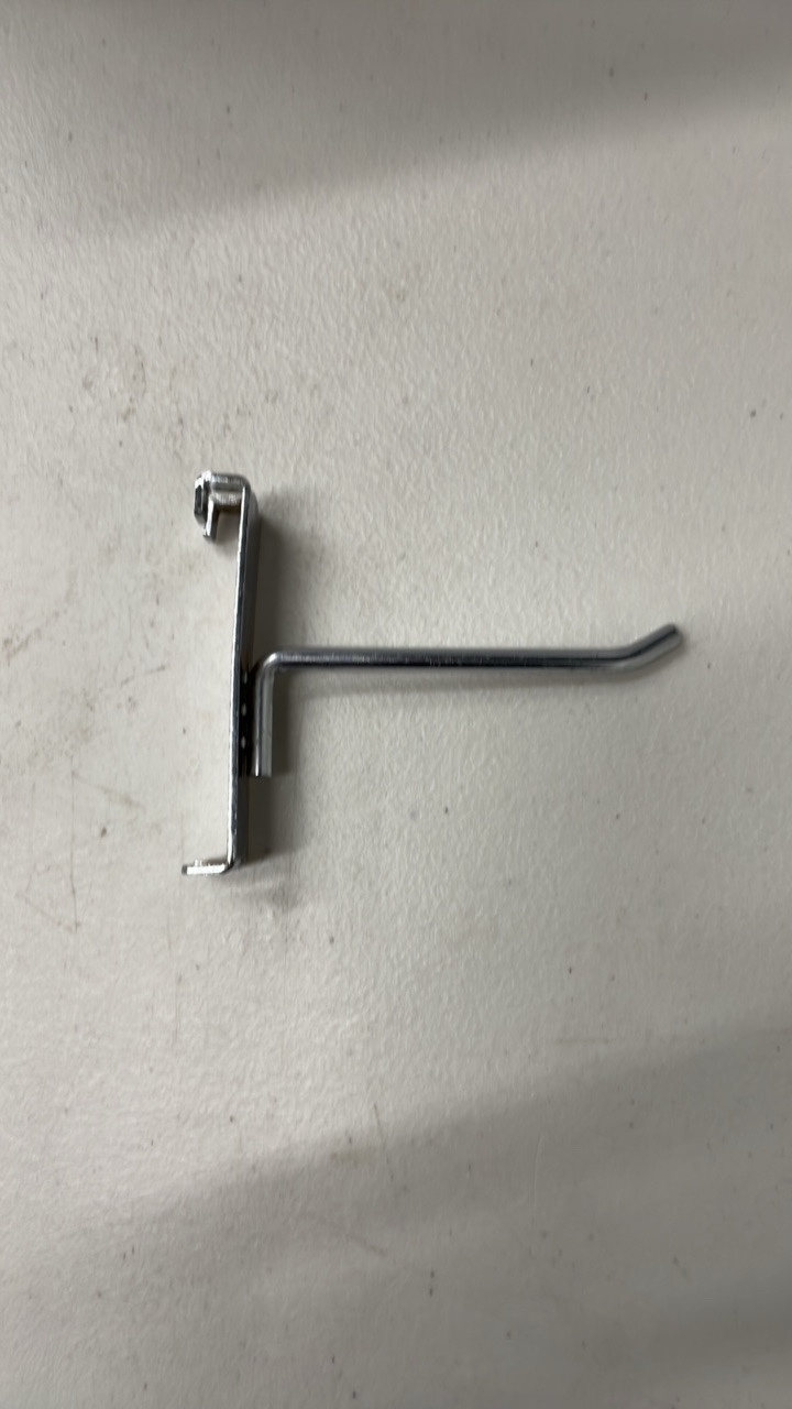 Chrome Gridwall Hooks 4 (Lot of 25)