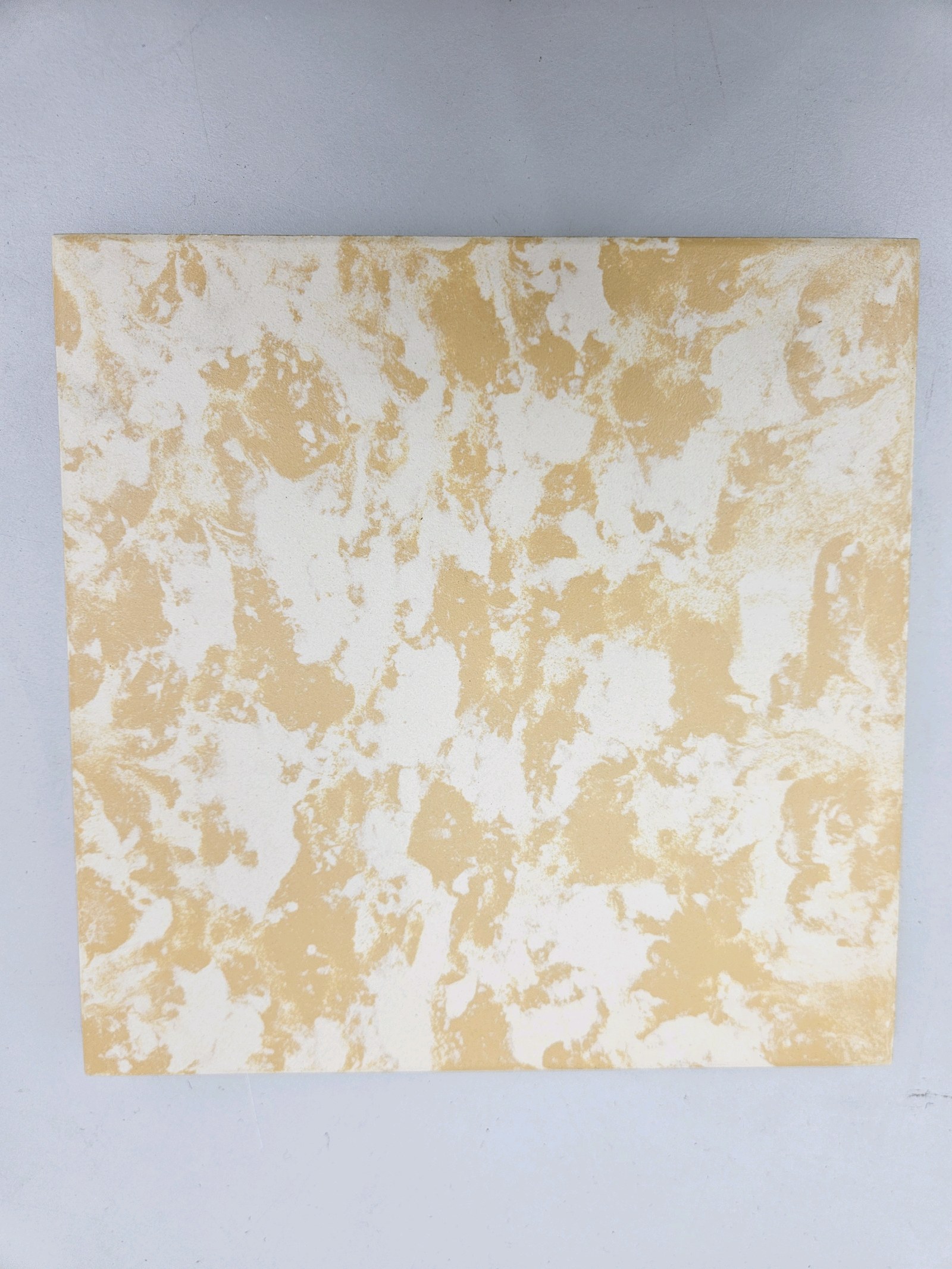 Pallet of Speckled Yellow Agrob Buchtal German Porcelain Stone Tiles 8x8 (60 Boxes)