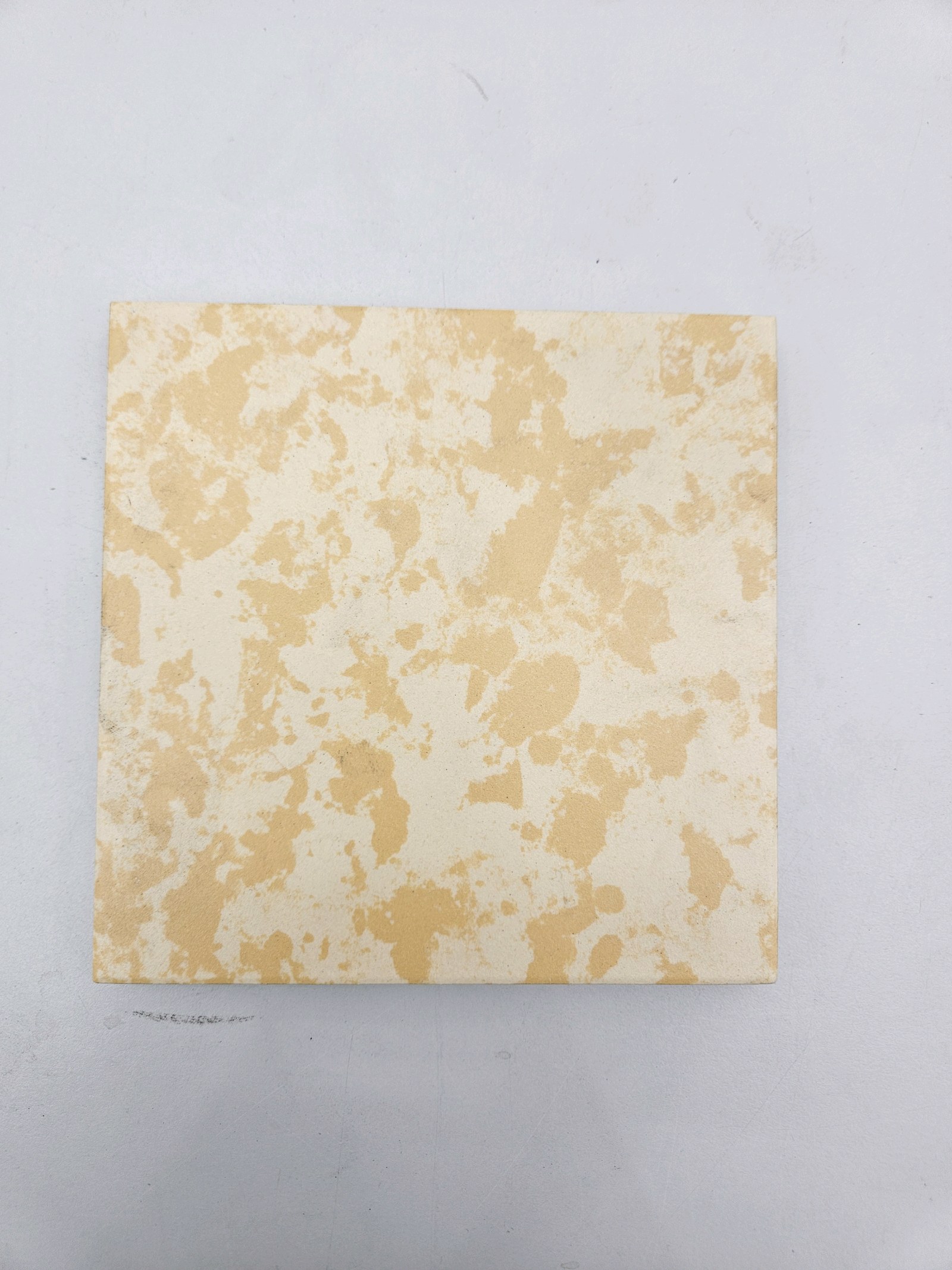 Pallet of Speckled Yellow Agrob Buchtal German Porcelain Stone Tiles 6x6 (98 Boxes)