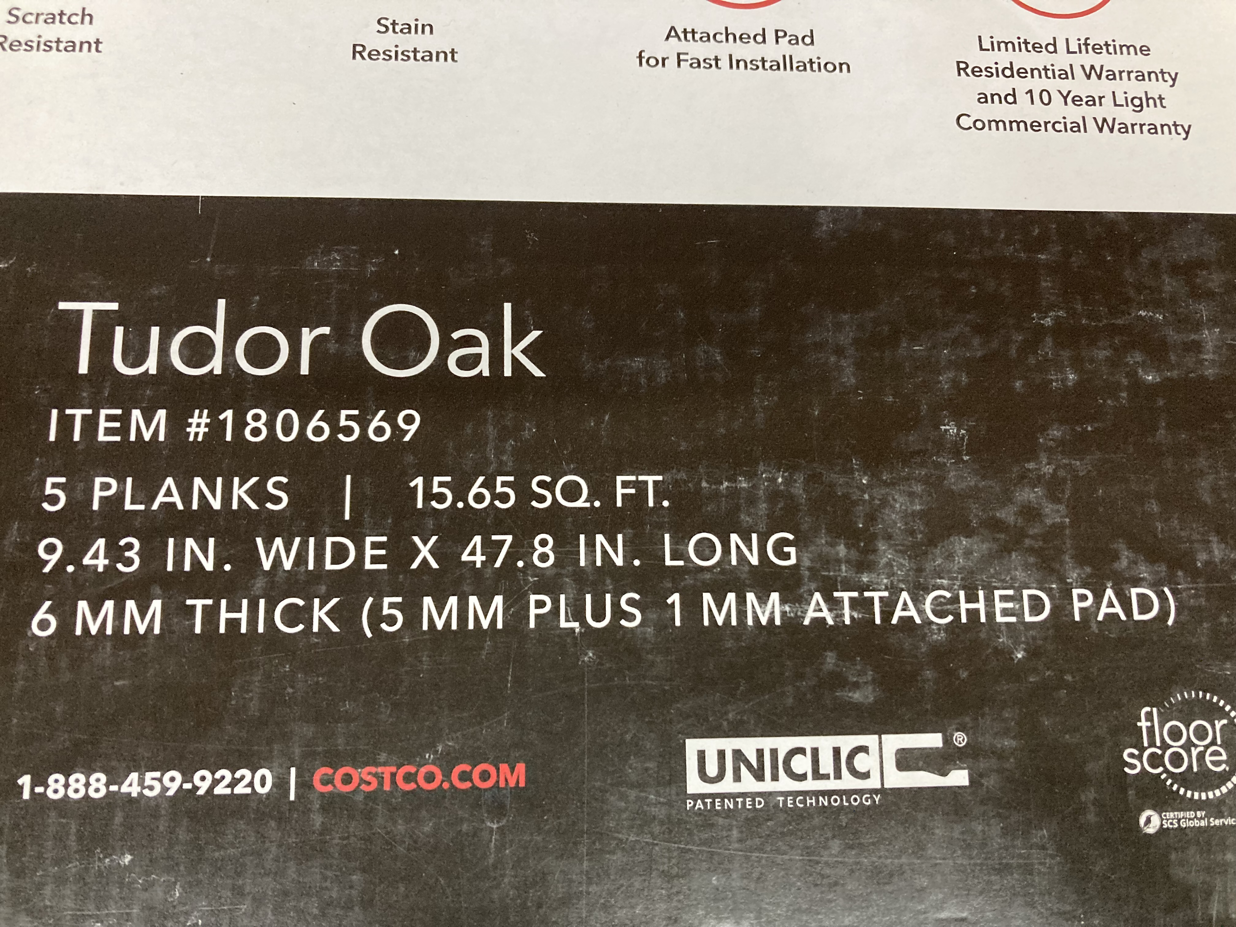 Mohawk Home Luxury Vinyl Flooring - Tudor Oak (7 boxes)