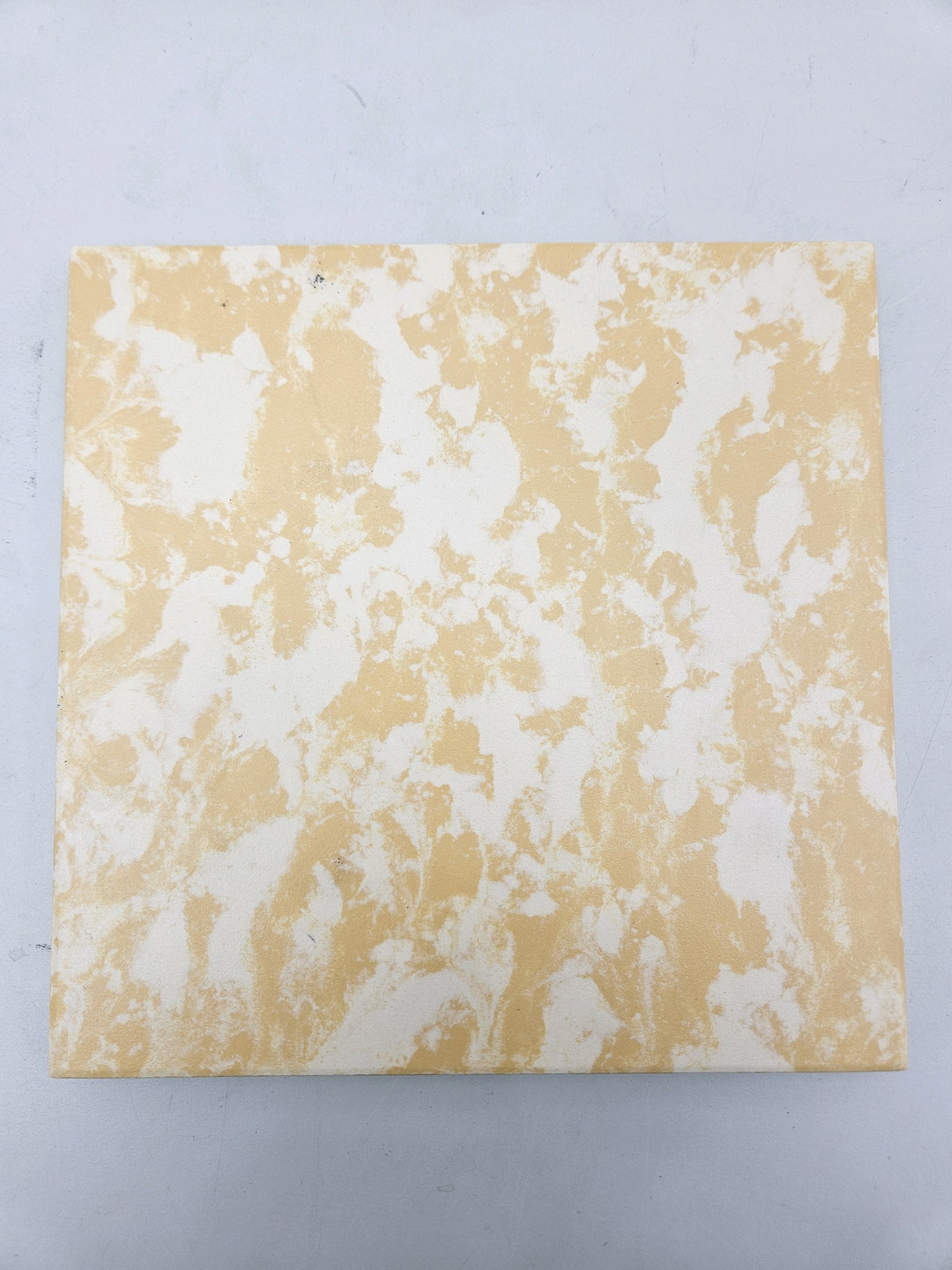 Pallet of Speckled Yellow Agrob Buchtal German Porcelain Stone Tiles 8x8 (60 Boxes)