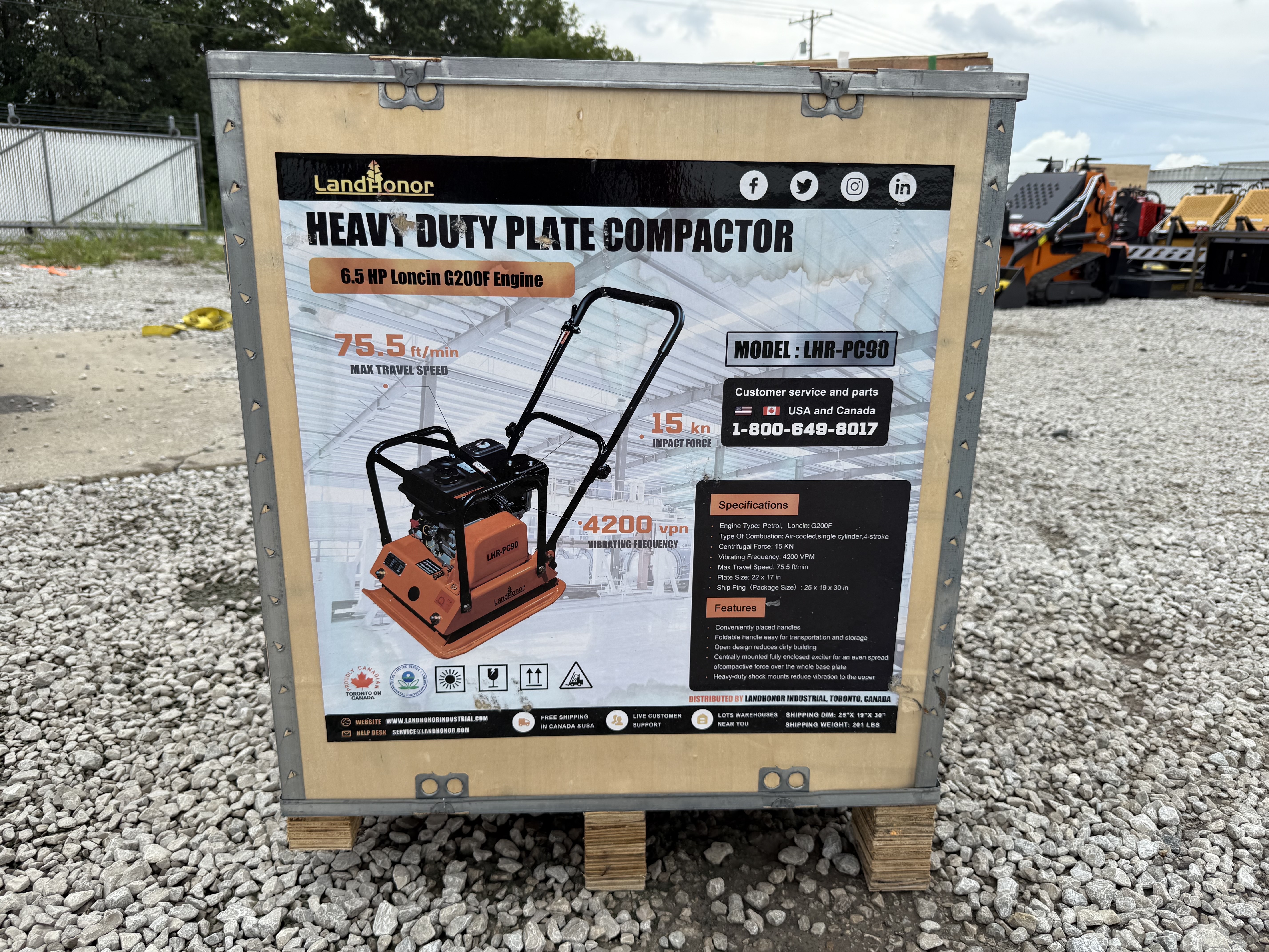 LandHero LDH-PC90 Plate Compactor