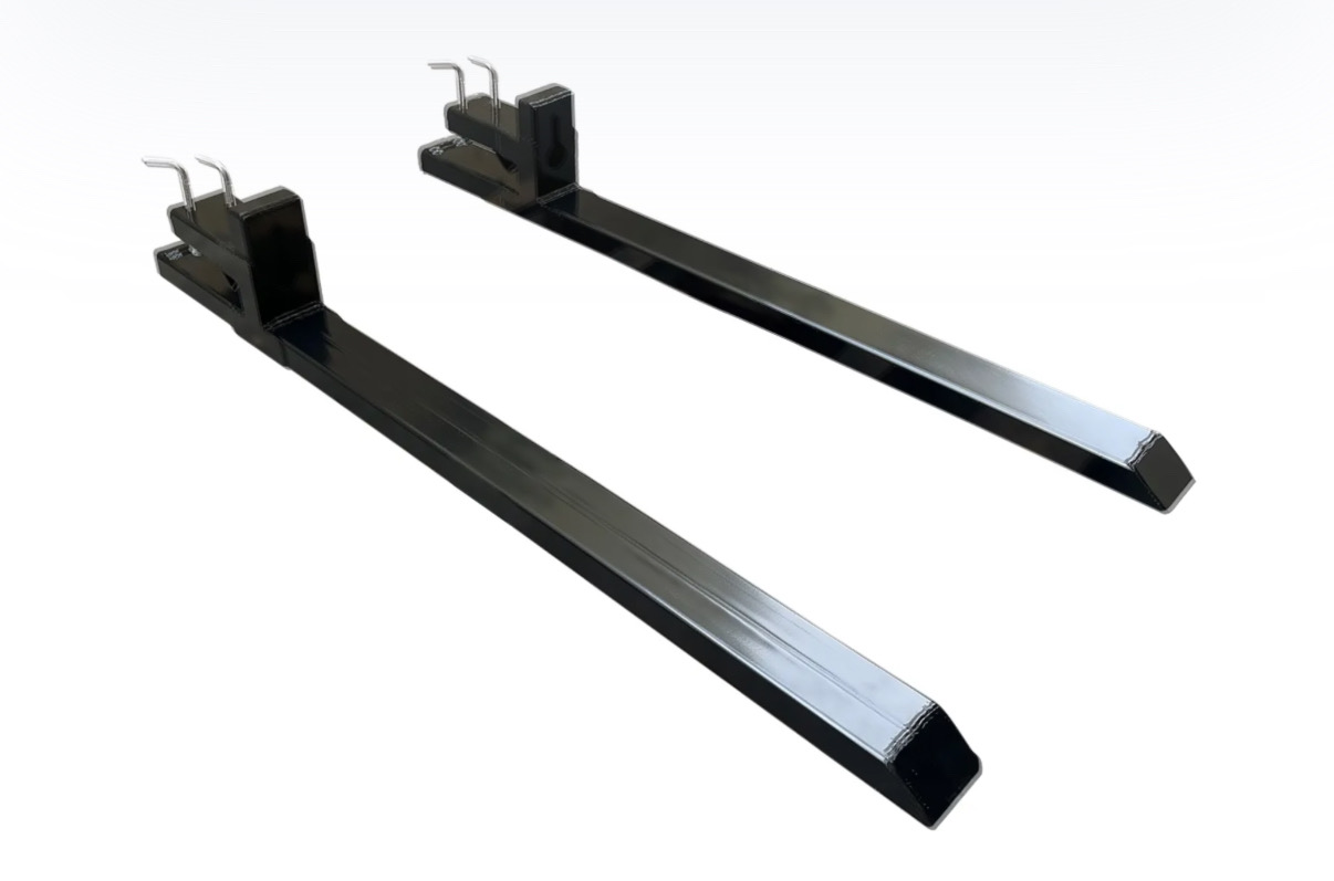 Non-adjustable clamp-on pallet fork