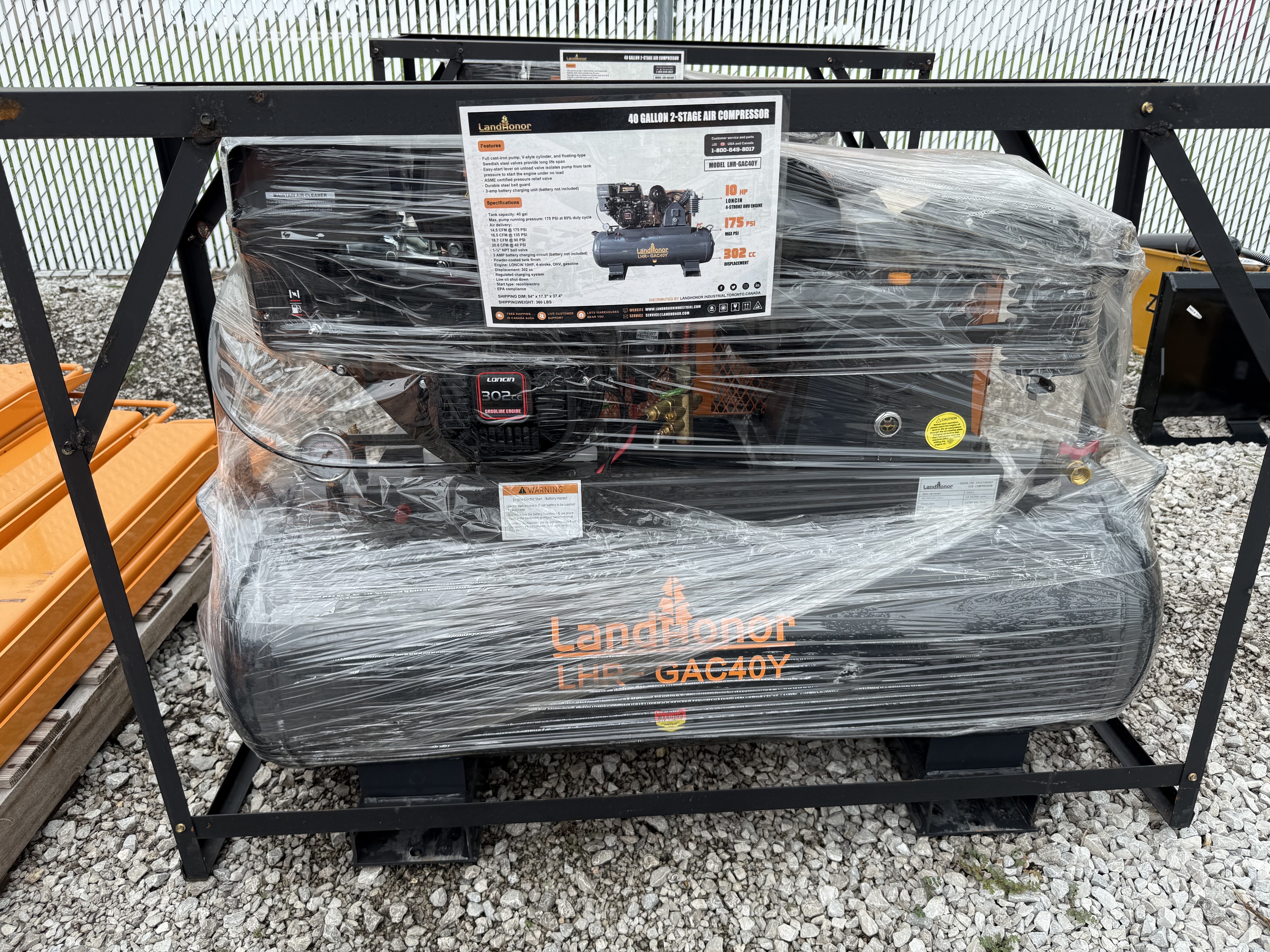 LandHero 40gal Service Truck Compressor