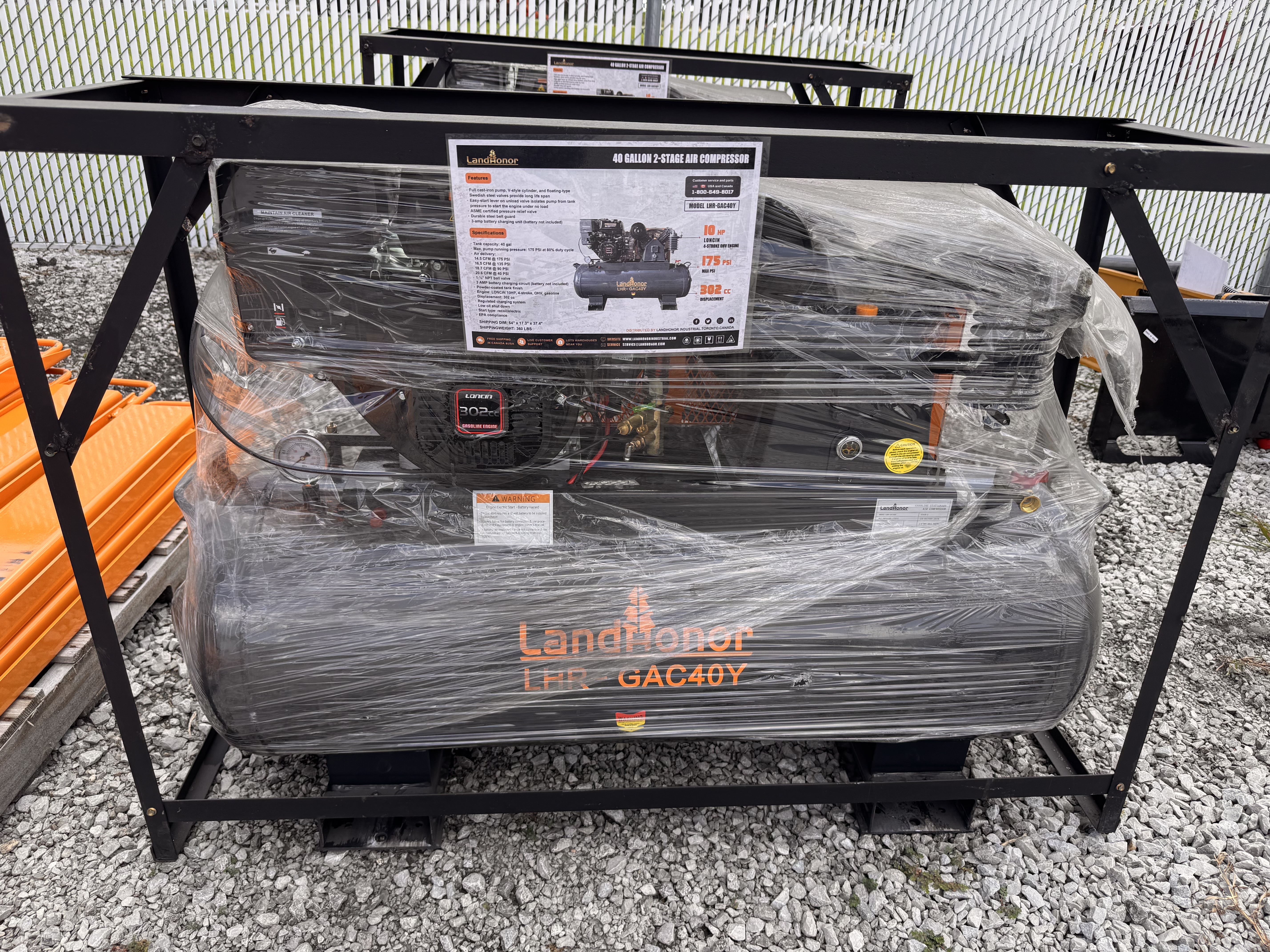 LandHero 40gal Service Truck Compressor