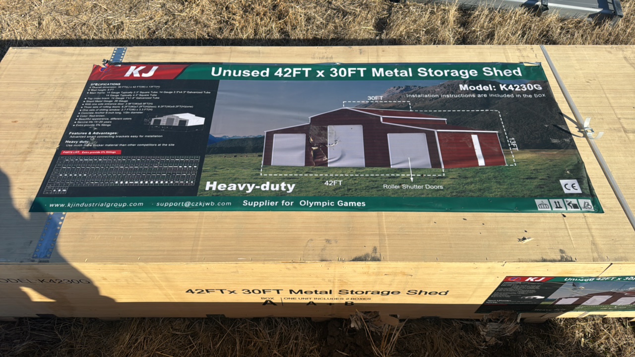 2025 K4230G Unused Unused 42FT x 30FT Metal Storage Shed