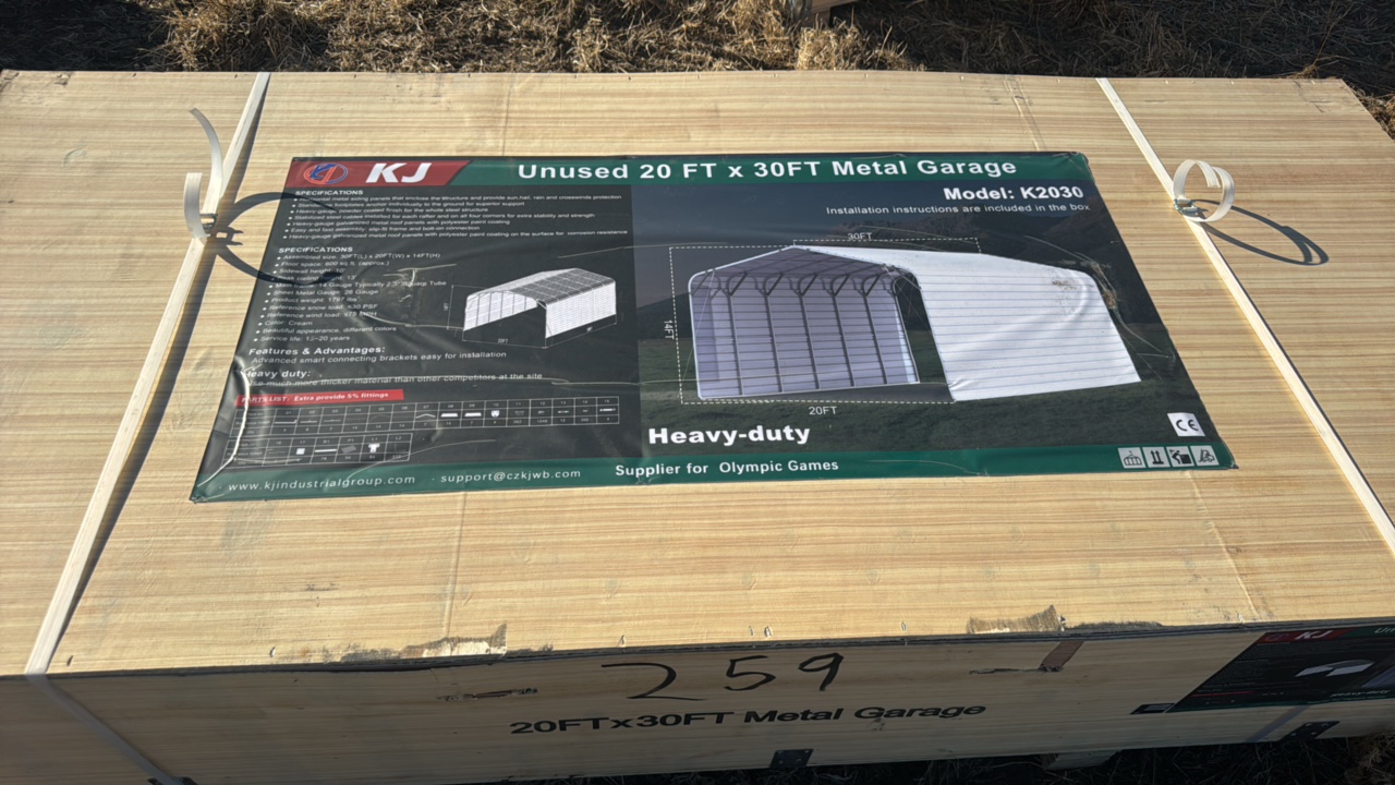 2025 K2030 Unused Unused 20 FT x 30FT Metal Garage