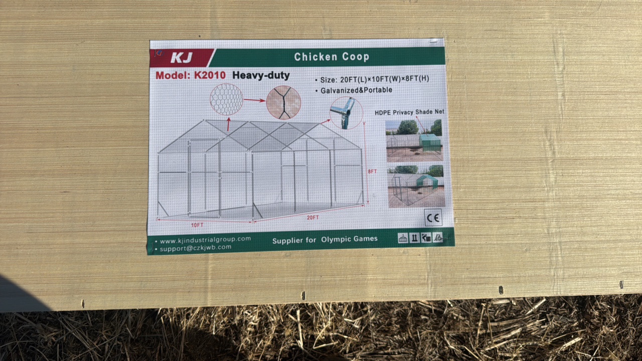 2025 K2010 Unused Chicken coop