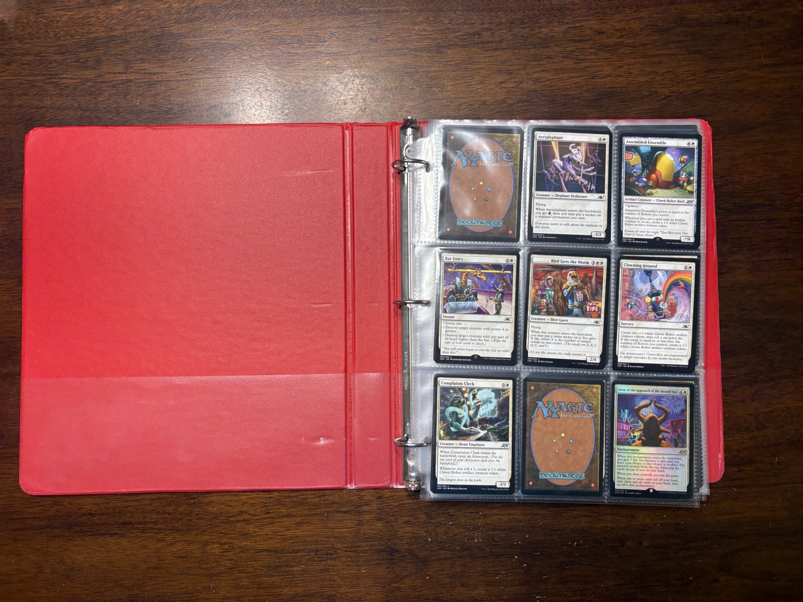 Binder of Magic the Gathering Unfinity Cards Includes Full Art Land Cards