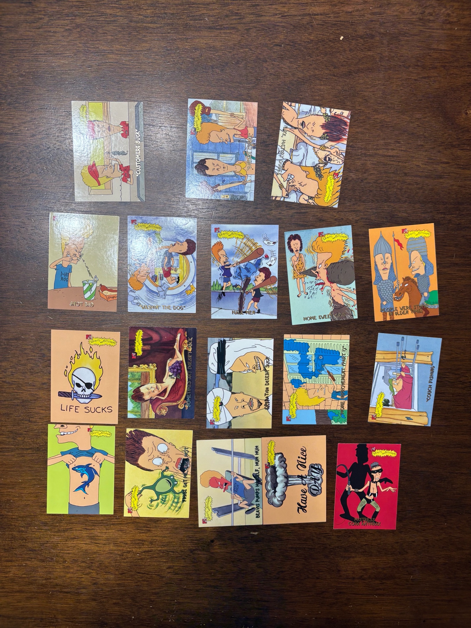 Beavis and Butthead Tradimg Card Lot