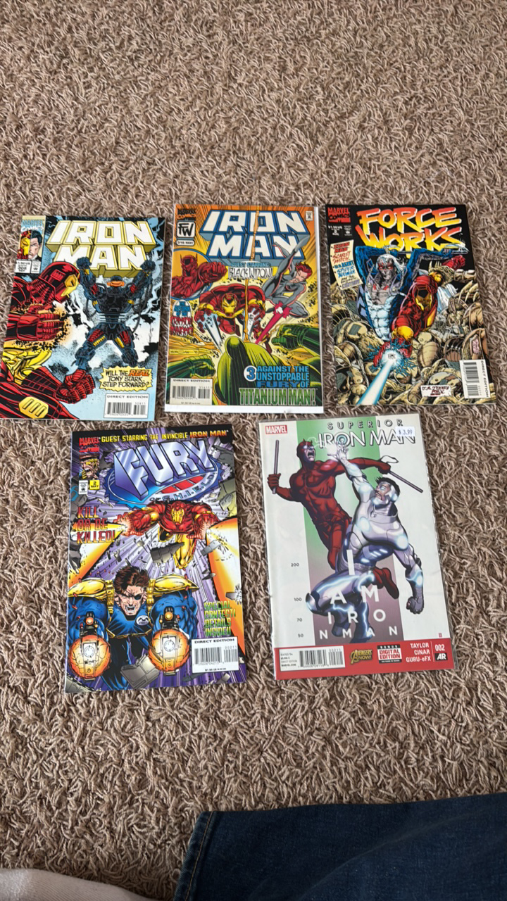 Iron Man Legacy Comic Book Lot, 3 Comic Books