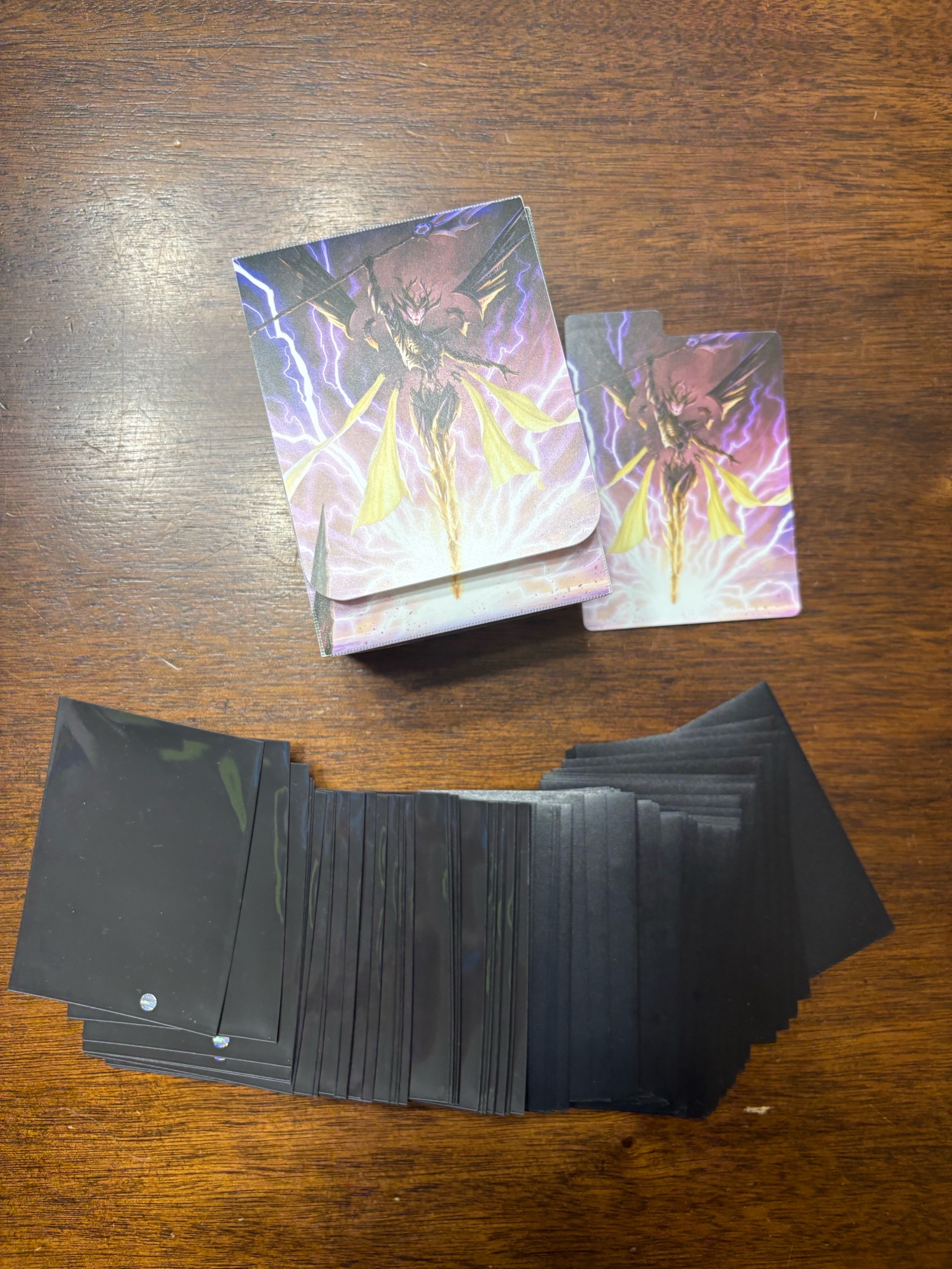 Rare Magic the Gathering Tournament Deck Box and Sleeves, Only Given to Players Who Competed in Official Tournament in Madison Wisconsin
