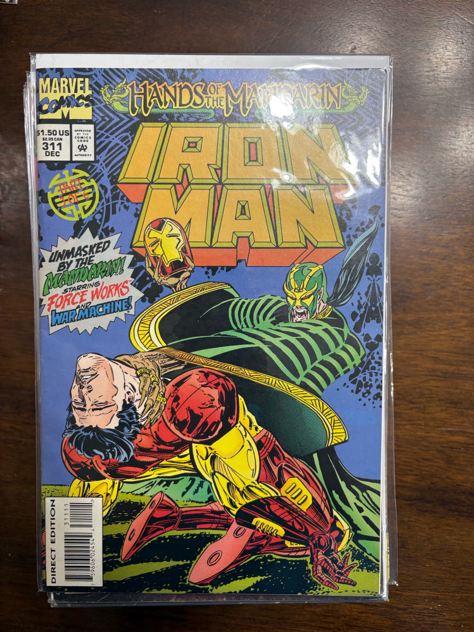 Iron Man Marvel Comic Book Hands of the Mandarin Issue #311