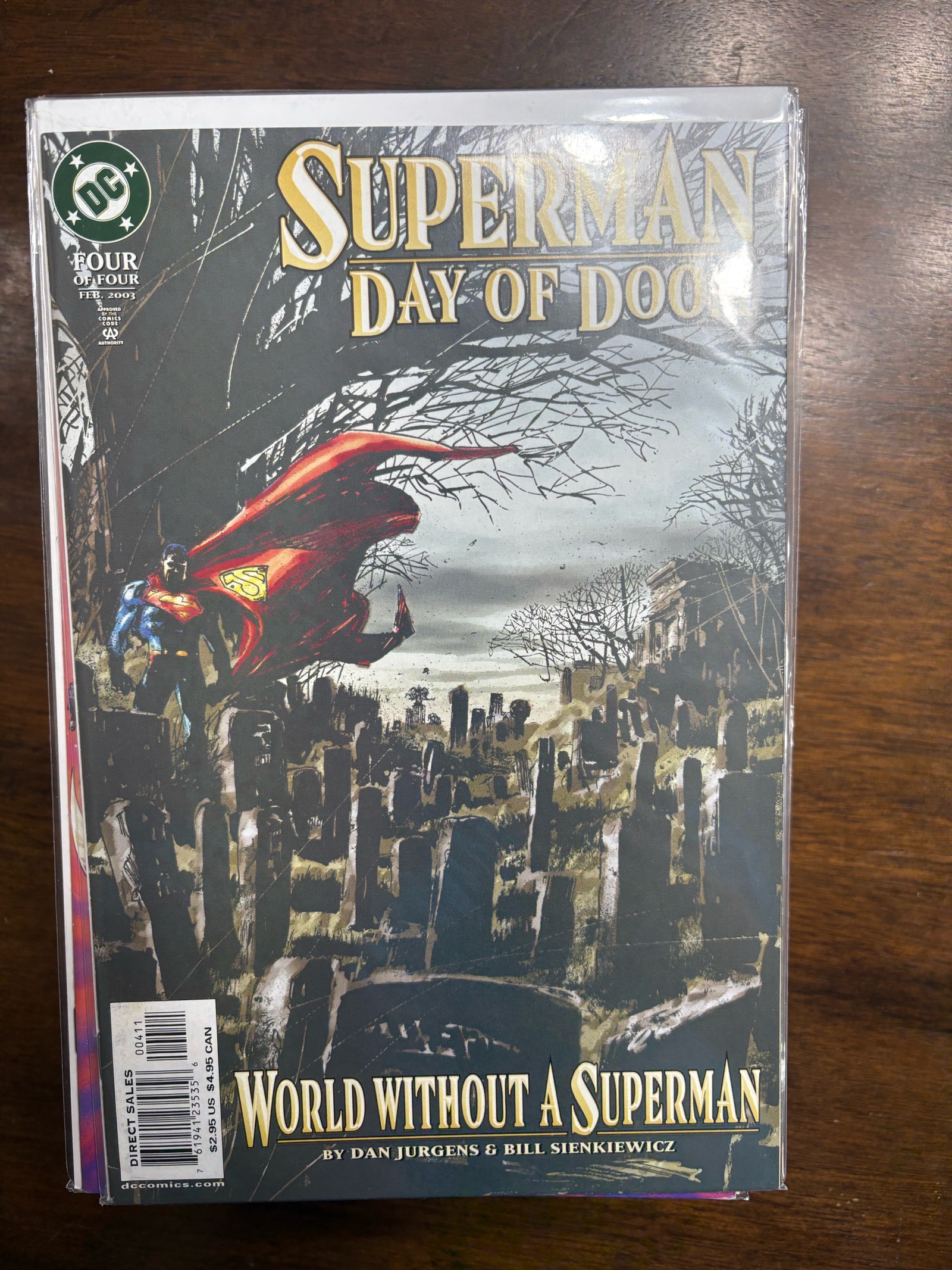 Superman Day of Doom World Without a Superman DC Comics Book Issue 4 of 4 in the Series Published February 2003