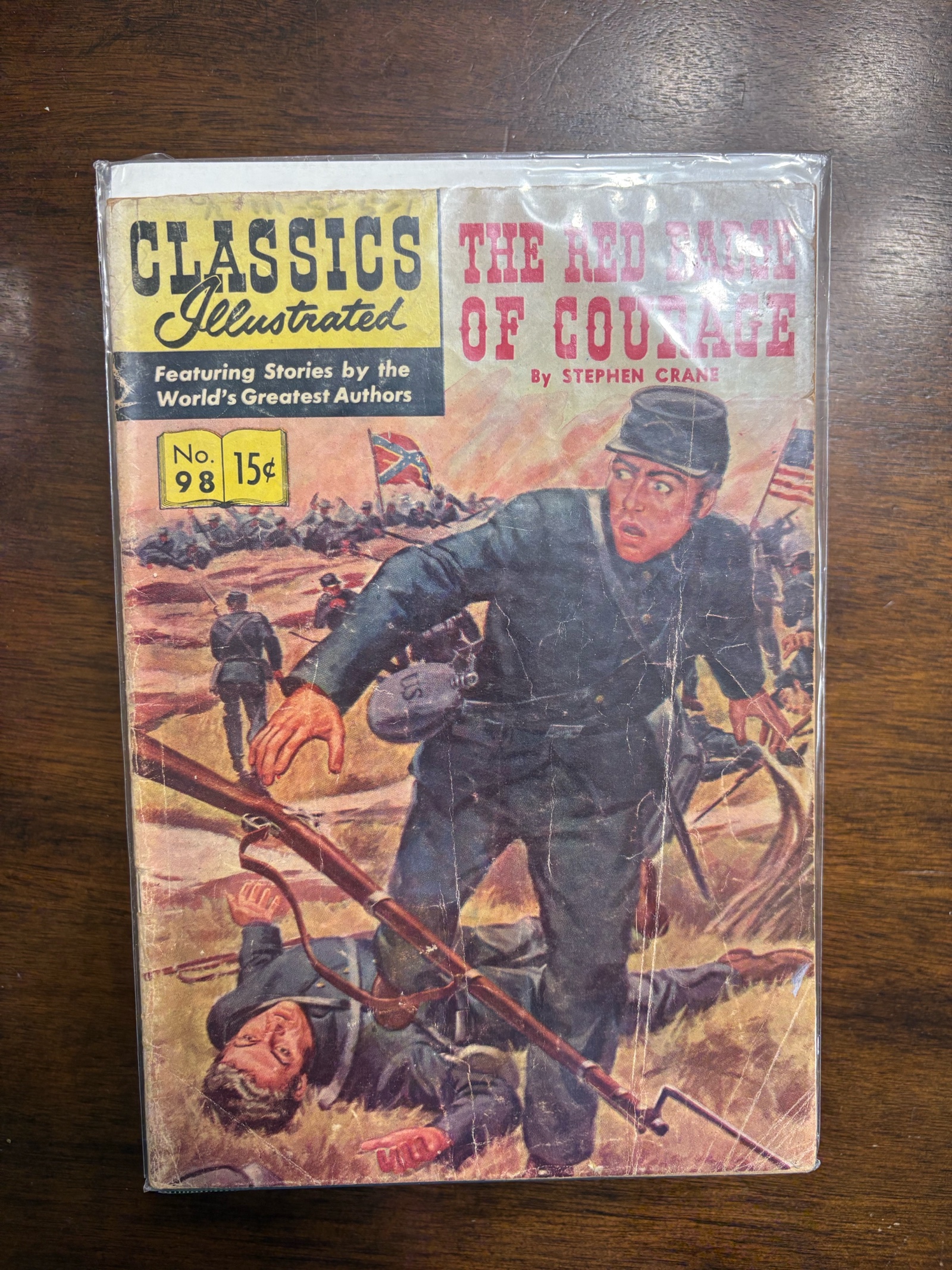The Red Badge of Courage Vintage Comic Book Classics Illustrated Issue #98