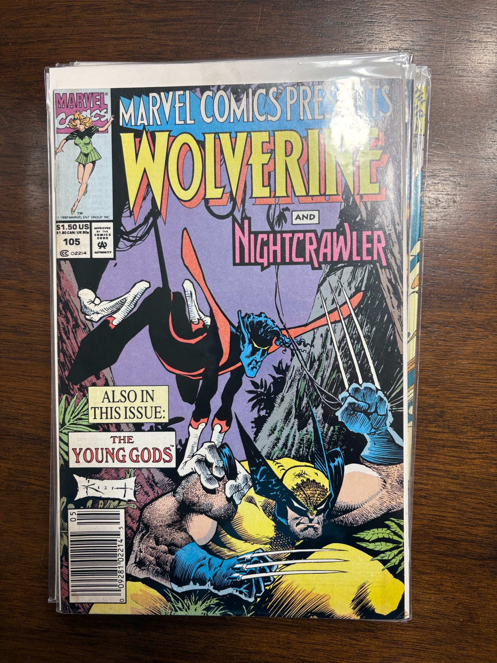 Marvel Comics Presents Wolverine and Nightcrawler Comic Issue #105