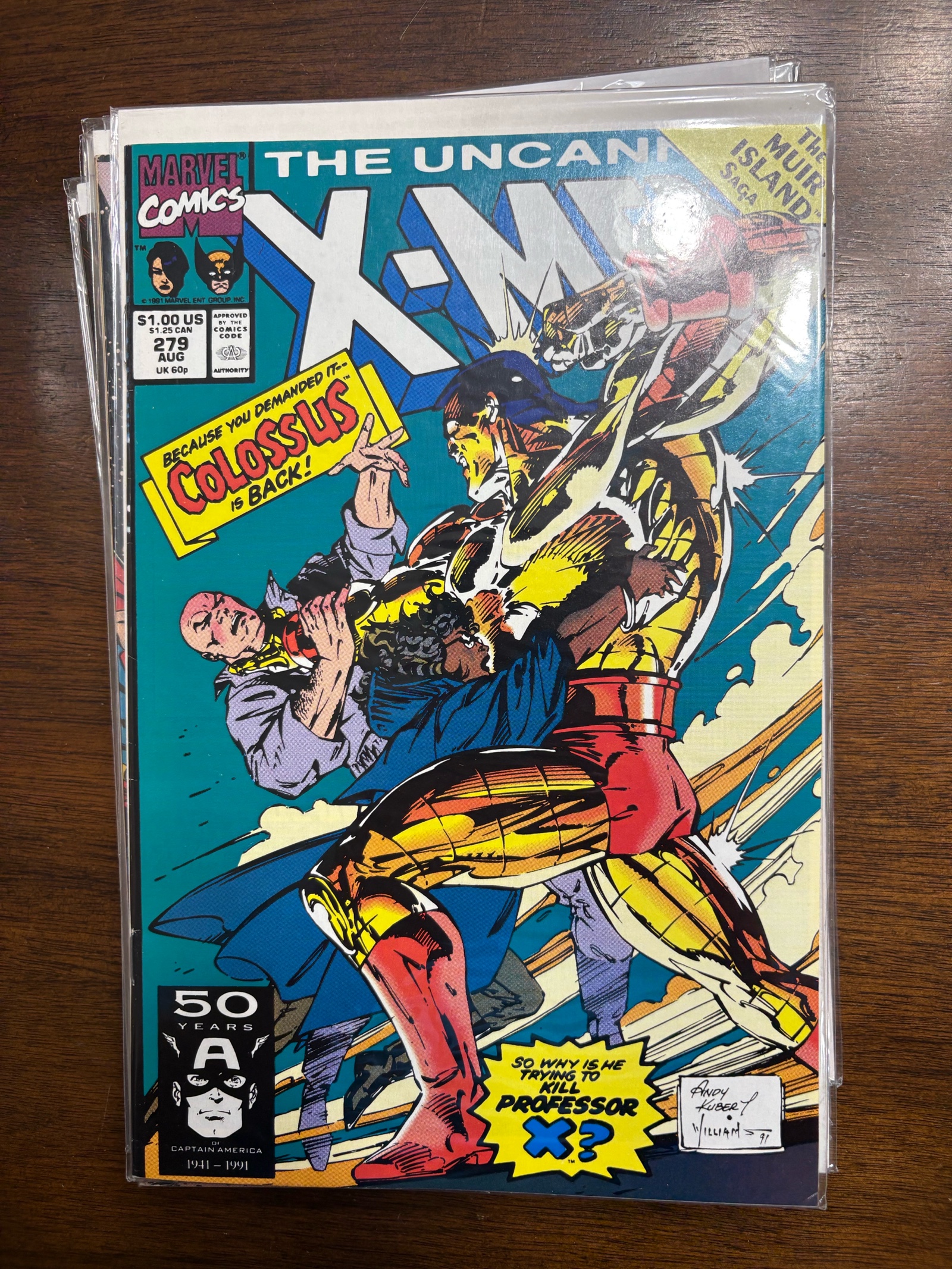 The Uncanny X-Men Issue #279 Colossus is Back The Muir Island Saga Marvel Comics