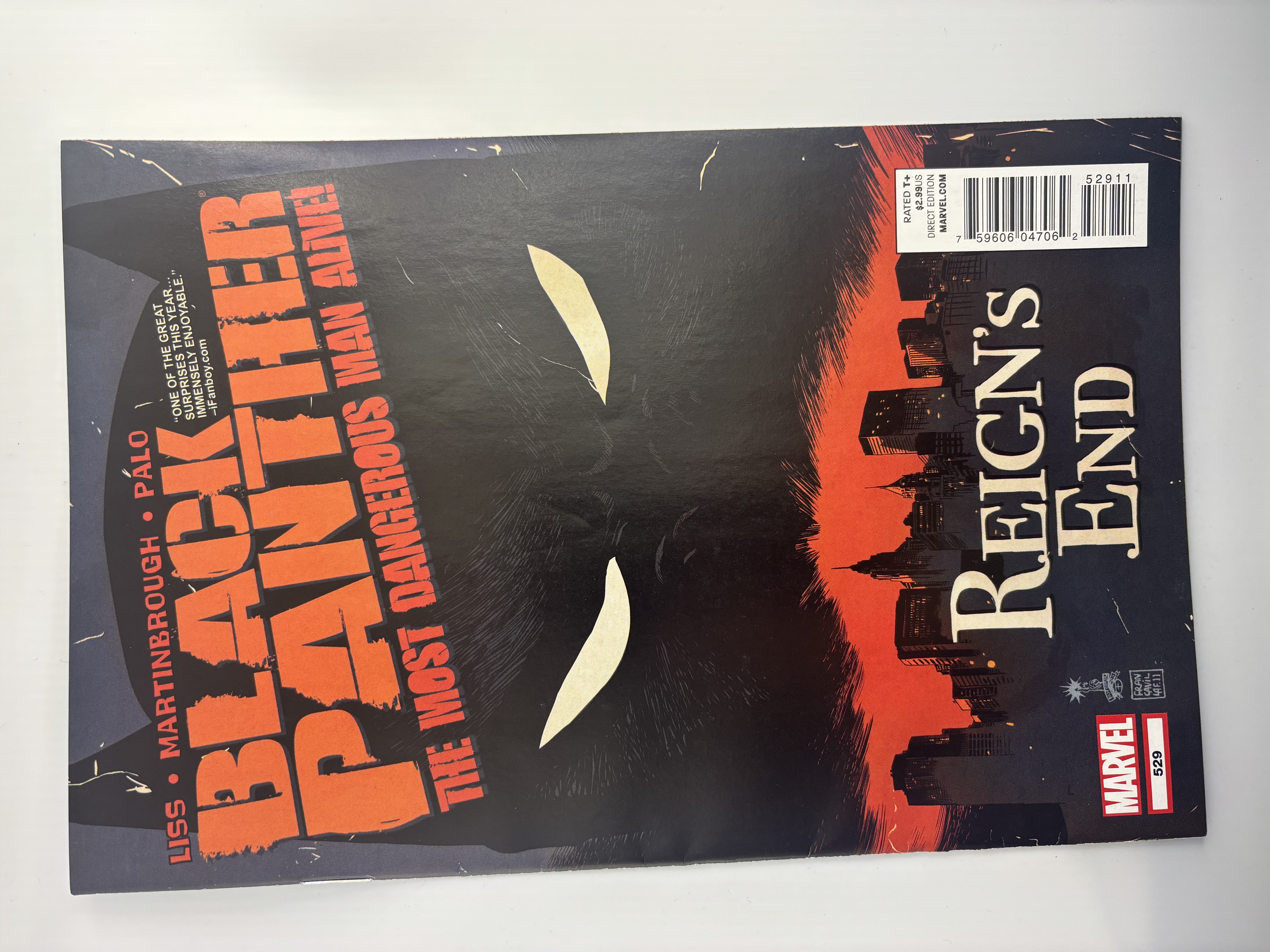 Black Panther Most Dangerous Man Alive Reigns End Comic Book Marvel #529