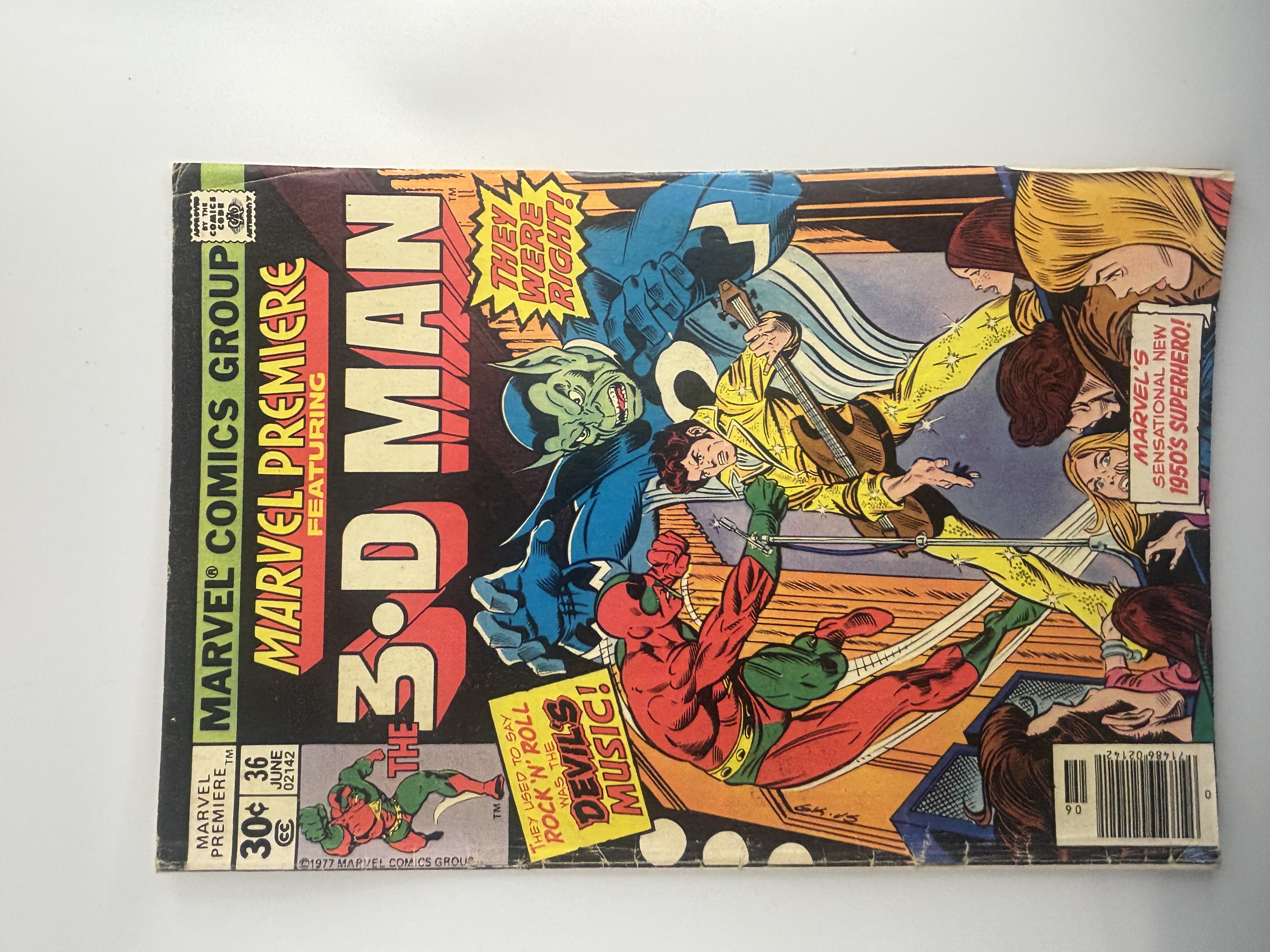 Marvel Premiere Featuring 3-D Man Marvel Comic Vintage