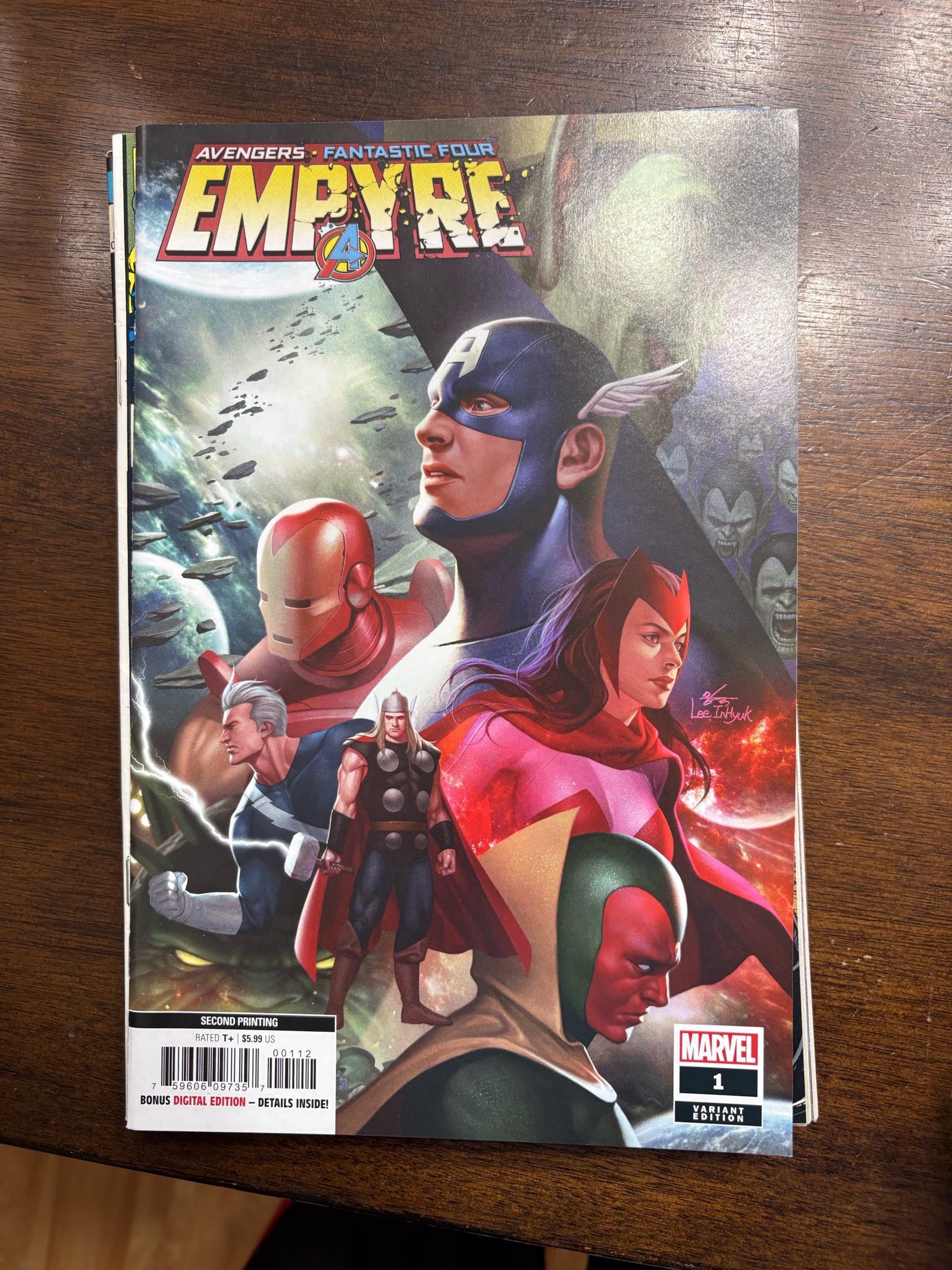 Empyre Avengers and Fantastic Four Issue 1 Variant Edition Marvel Comics 2nd Printing