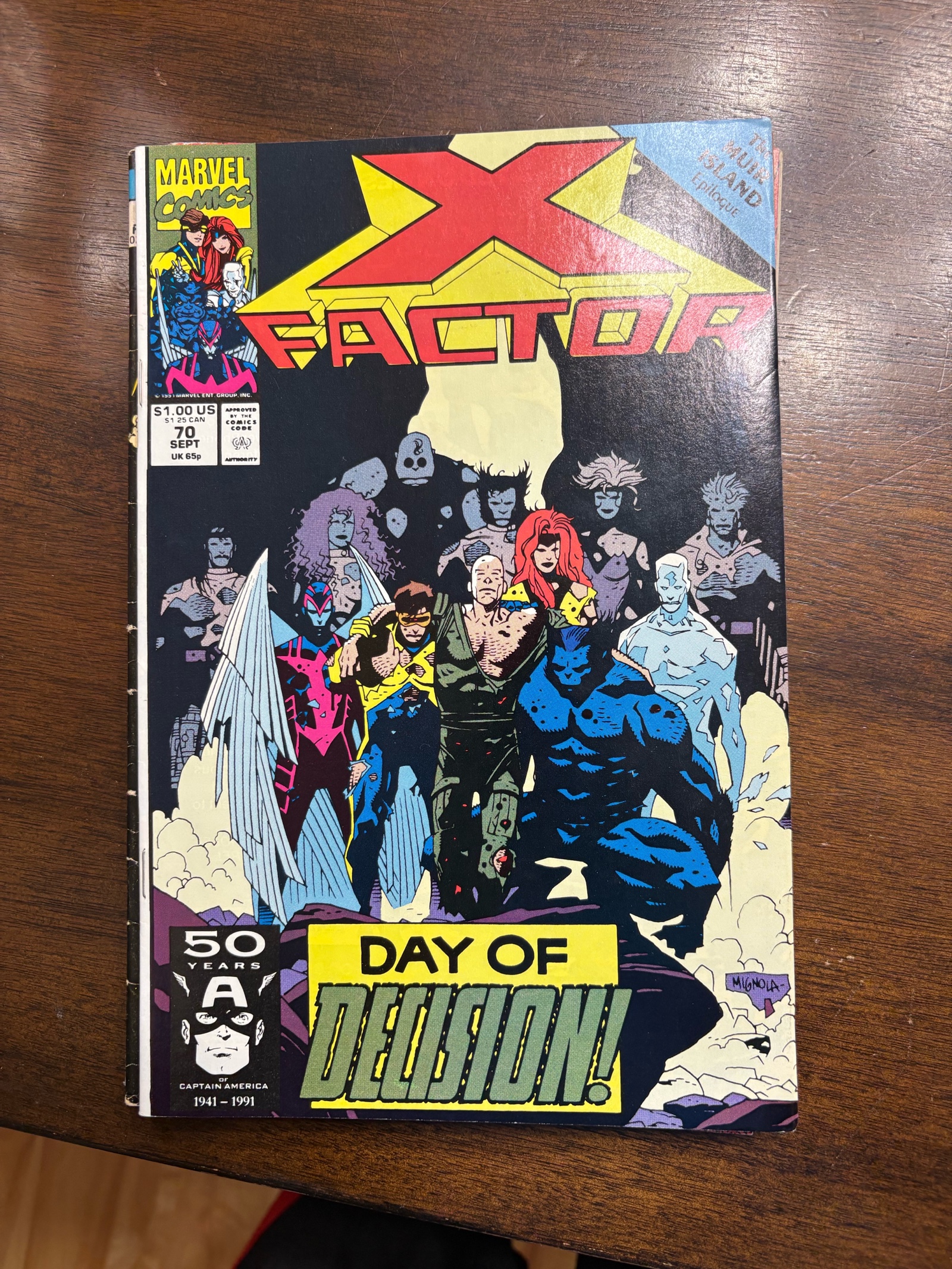 X-Factor Issue #70 The Muir Island Epilogue Marvel Comics X-Men Spinofd
