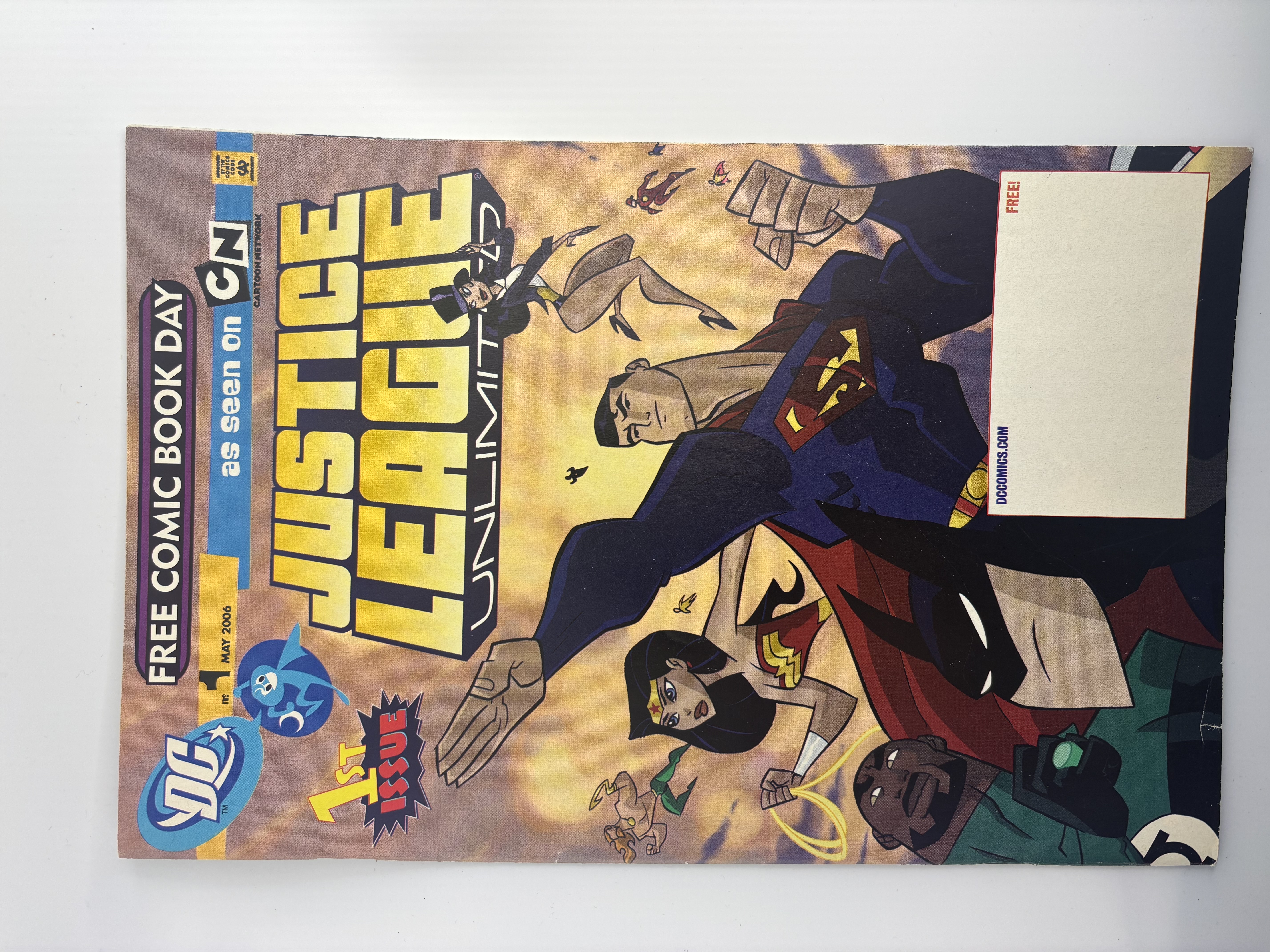 Justice League Unlimited First Issue #1 Free Comic Book Day Version DC Comics
