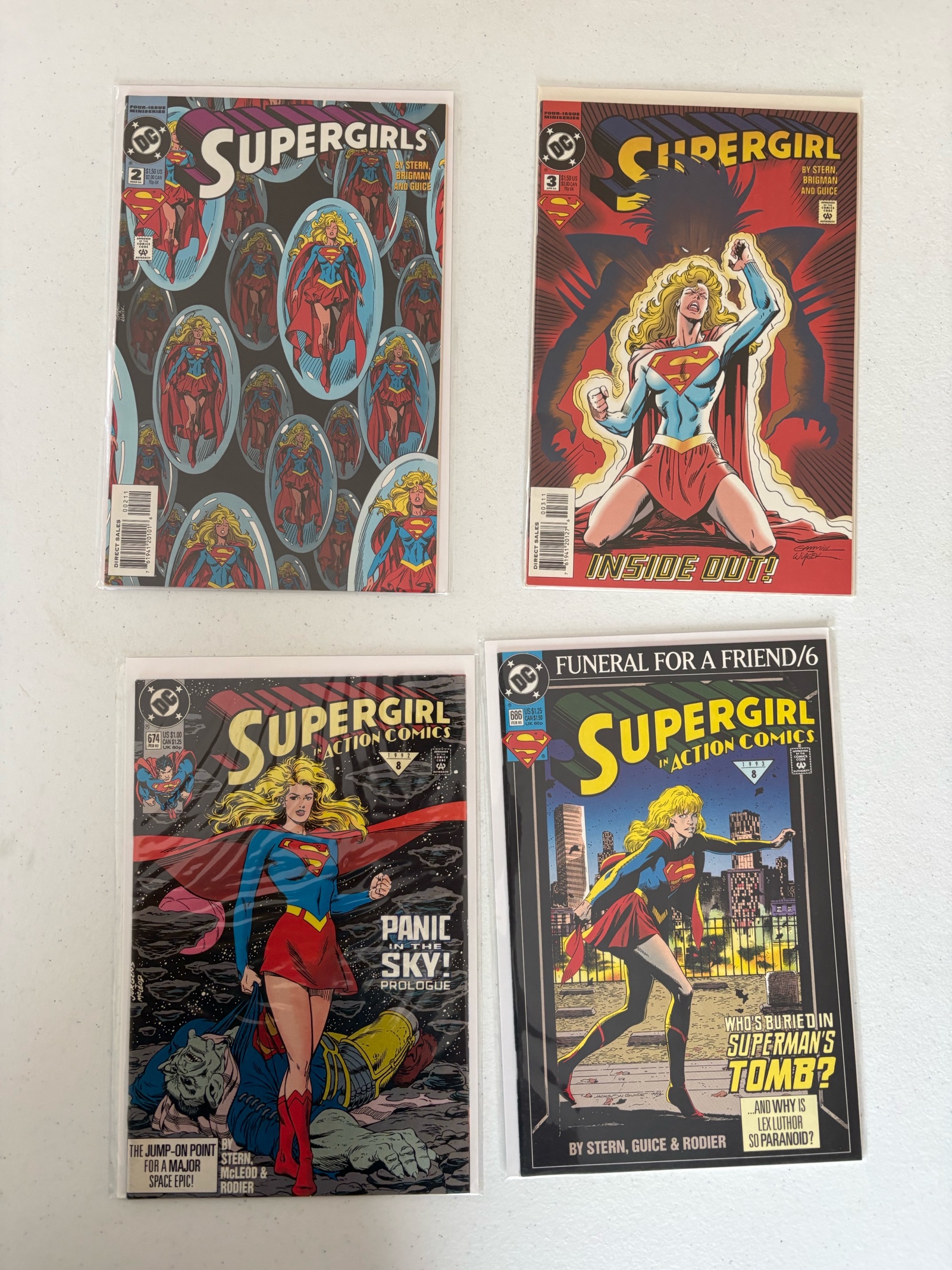 Supergirl DC Comics Four Comic Book Lot