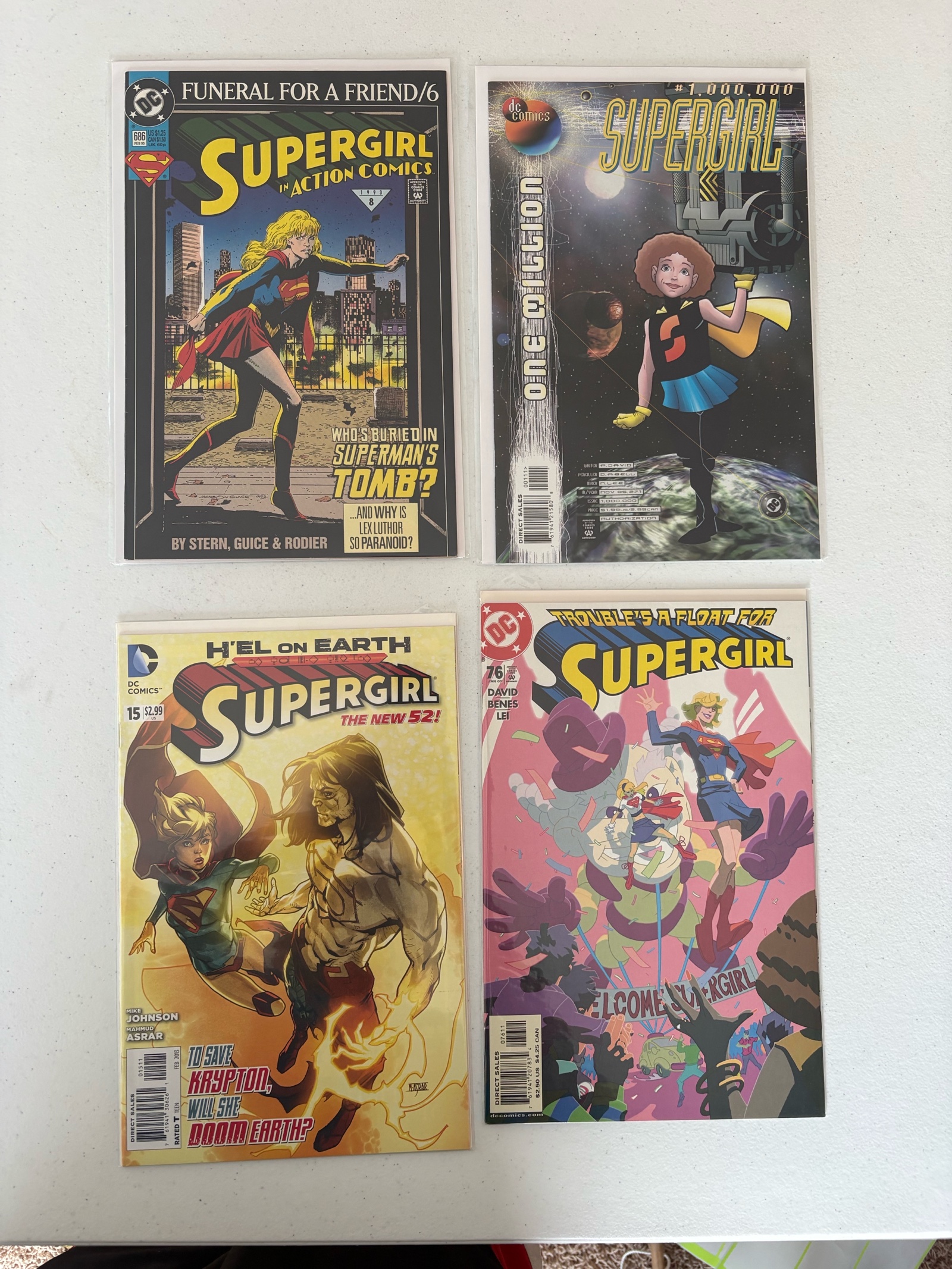 Supergirl DC Comics Four Comic Book Lot