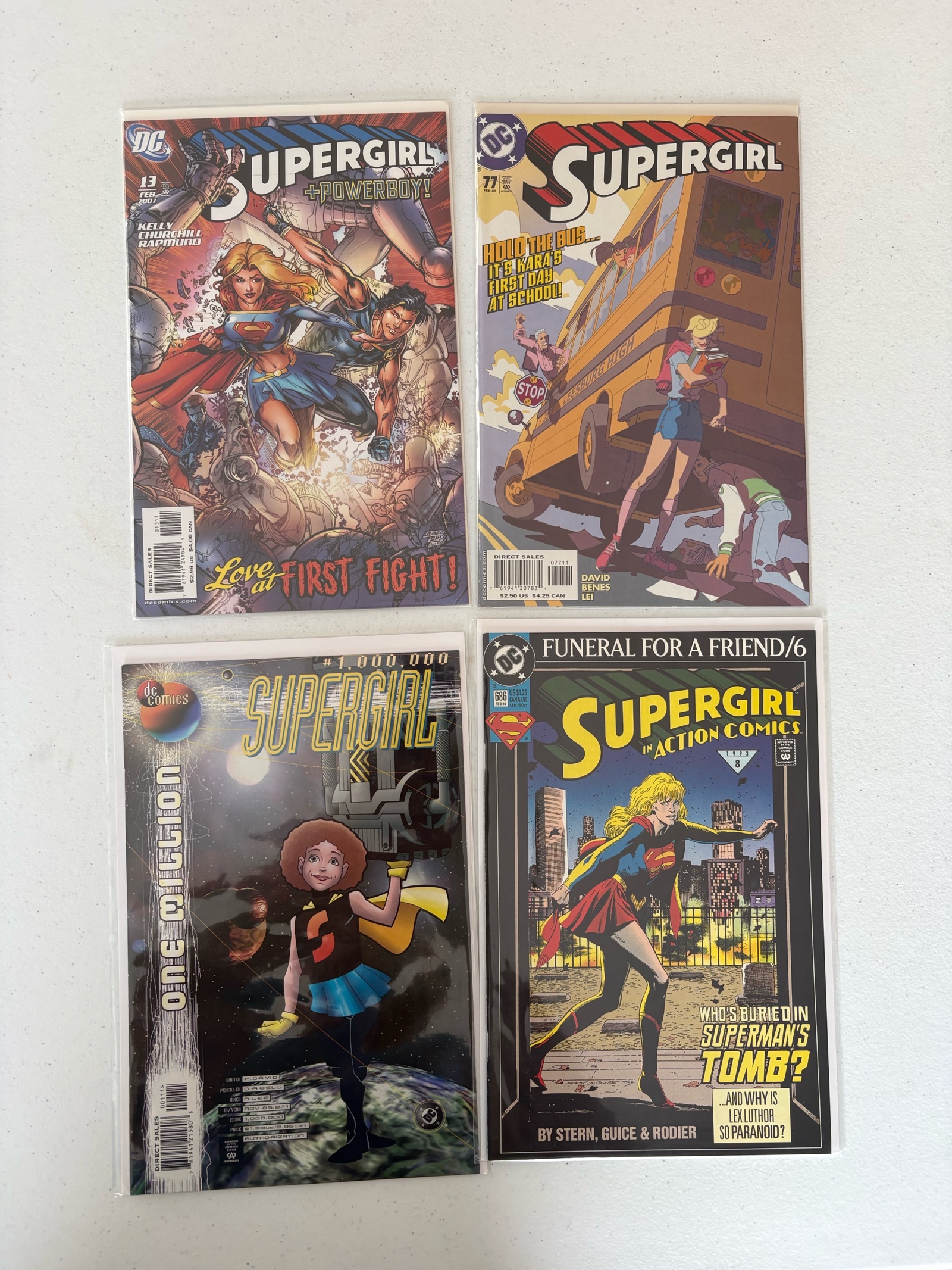 Supergirl DC Comics Four Comic Book Lot