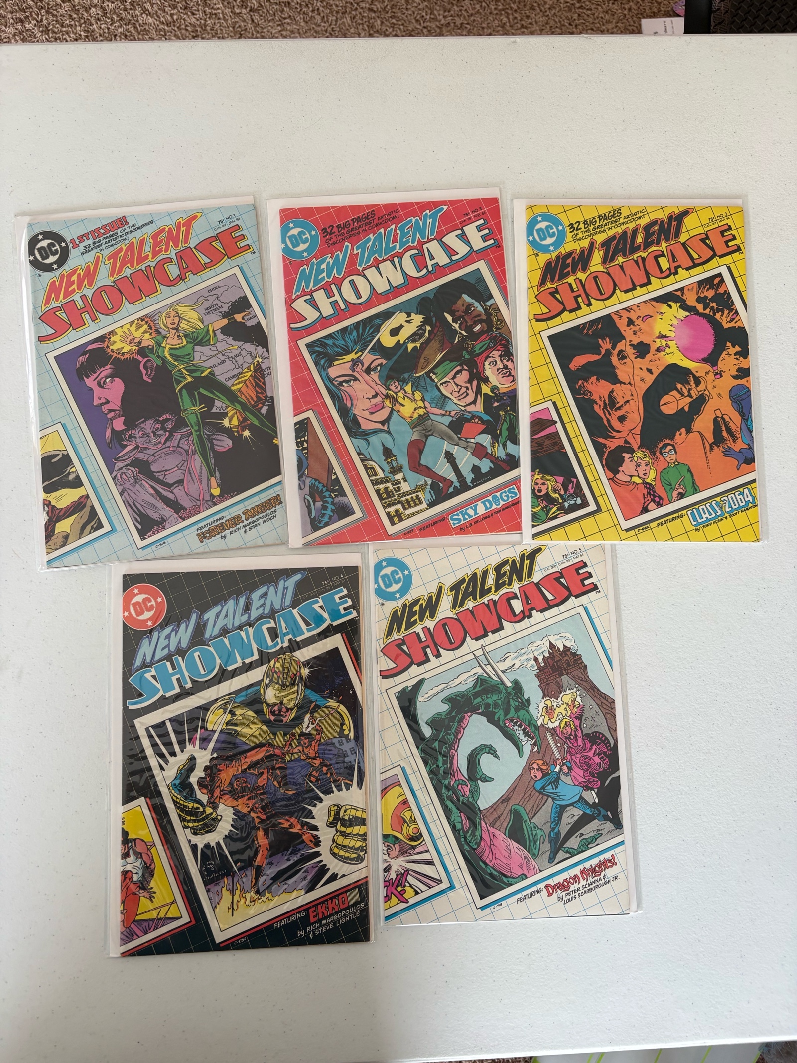 New Mutanr Showcase DC Comics Five Comic Book Lot