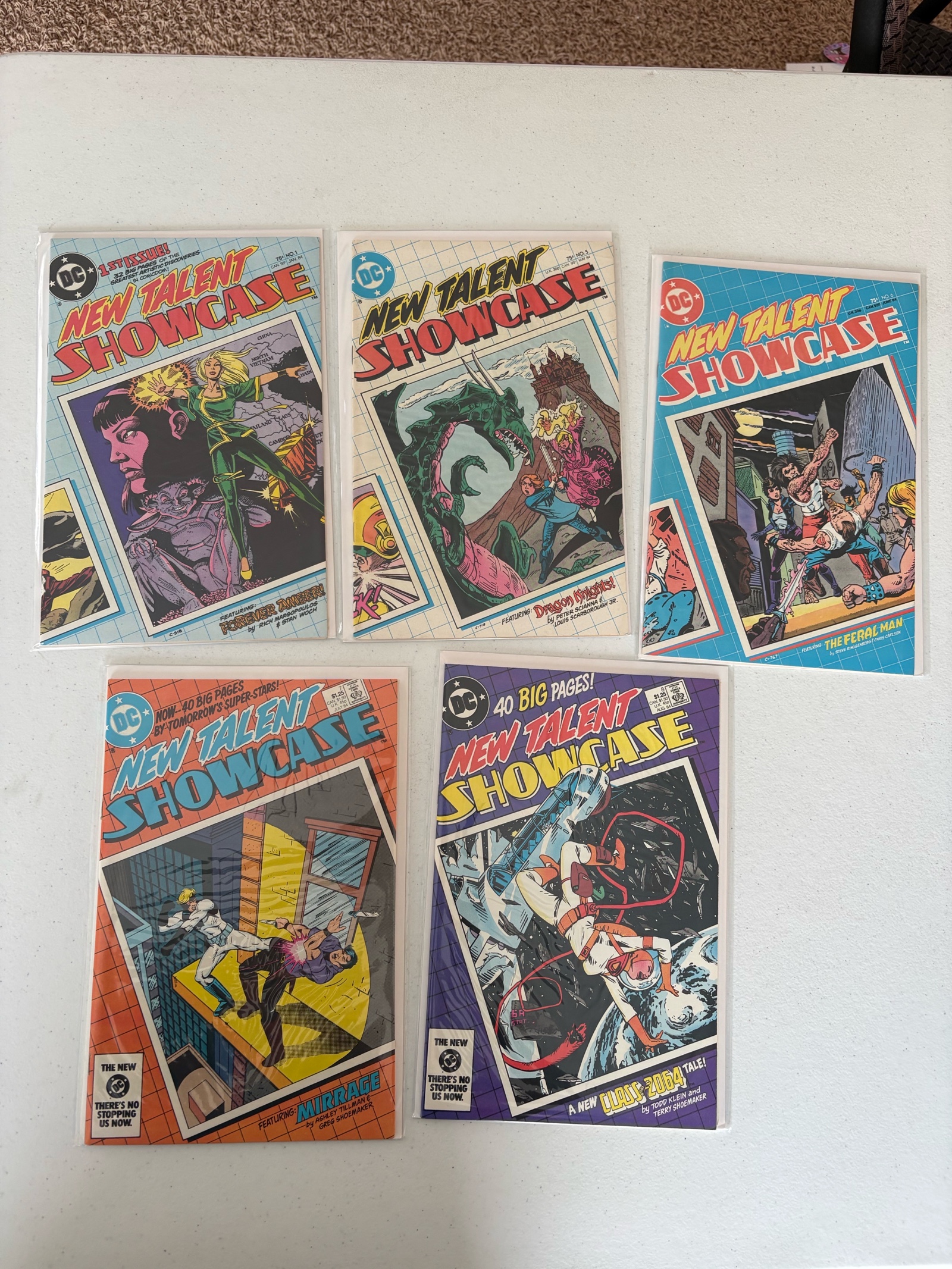 New Mutanr Showcase DC Comics Five Comic Book Lot