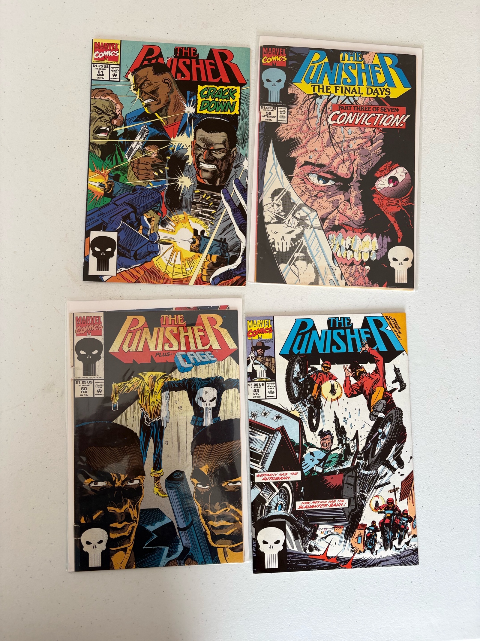 The Punisher Marvel Comics Lot 4 Comics