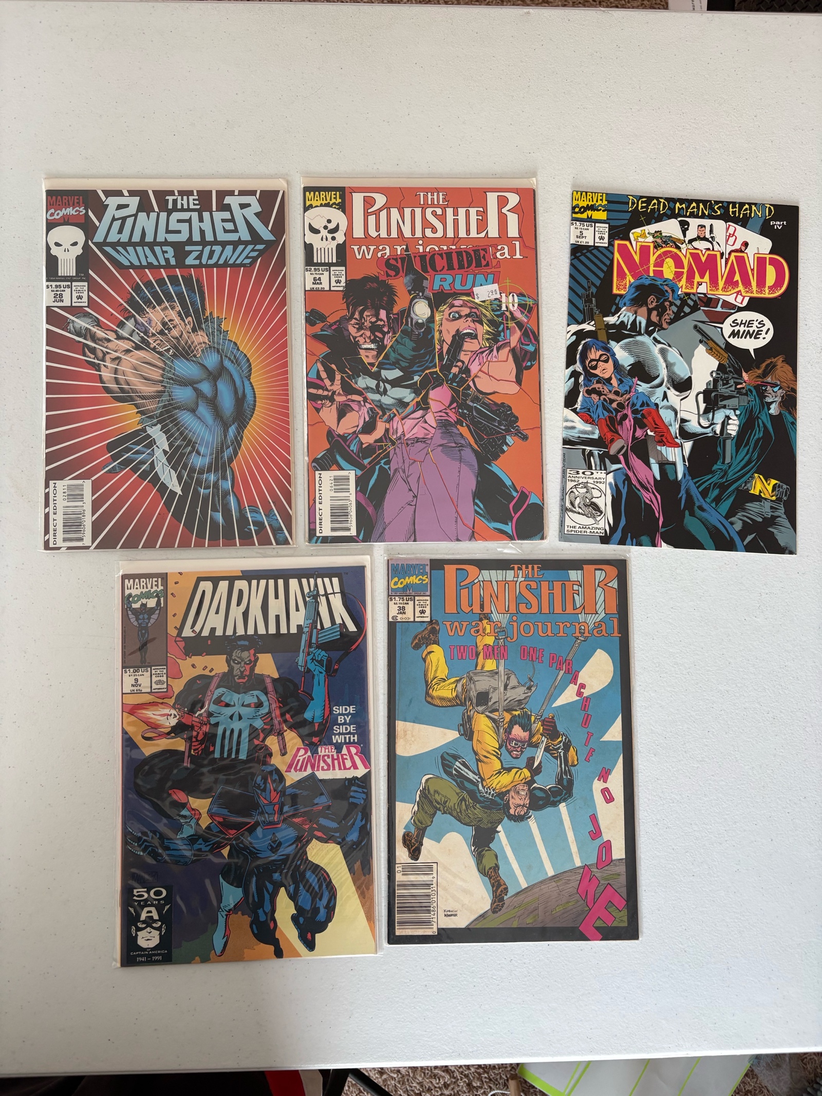 The Punisher Marvel Comics Lot 4 Comics