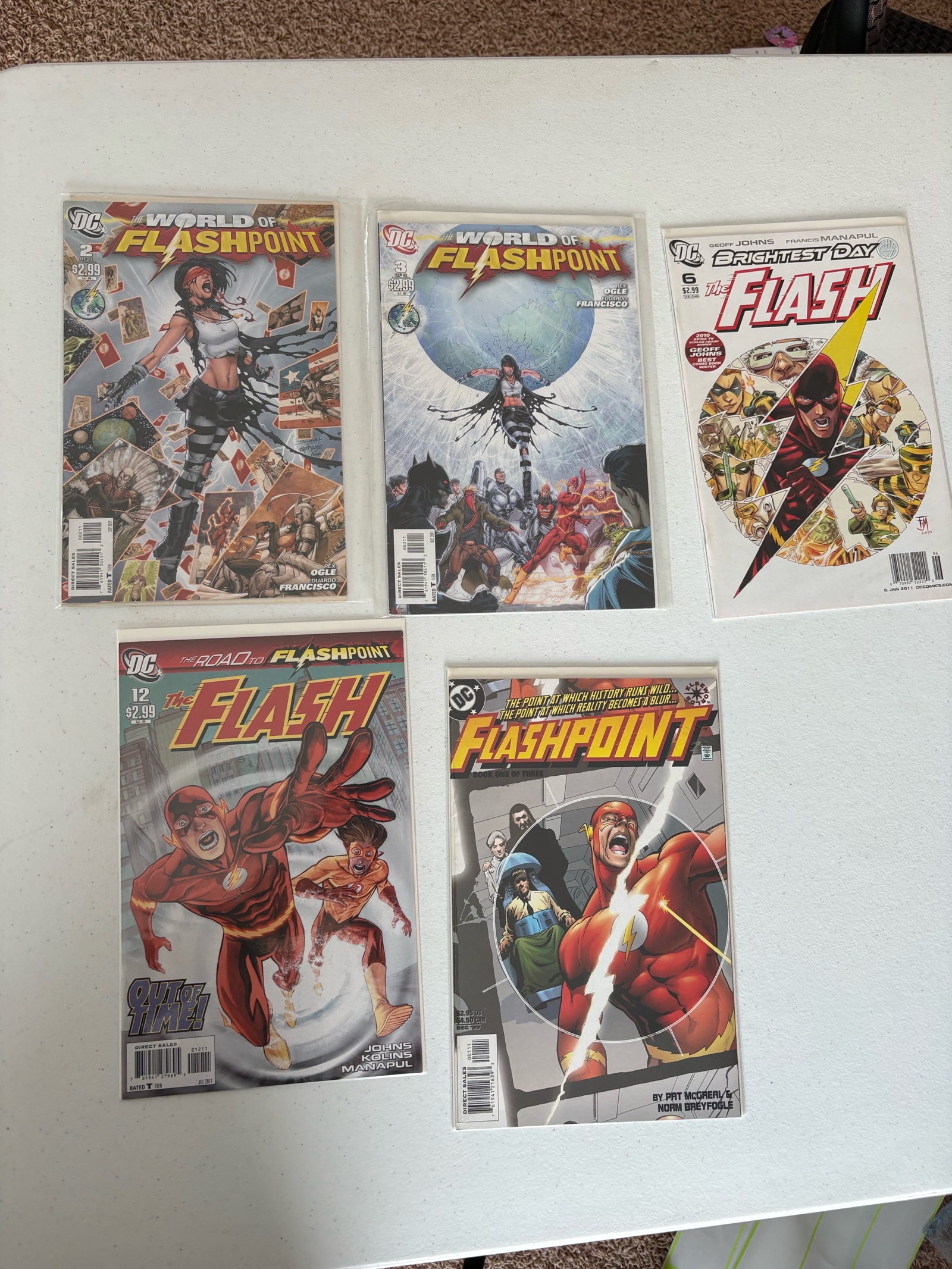 The Flash Comic Book Lot, 4 Comics DC Comics Publishing