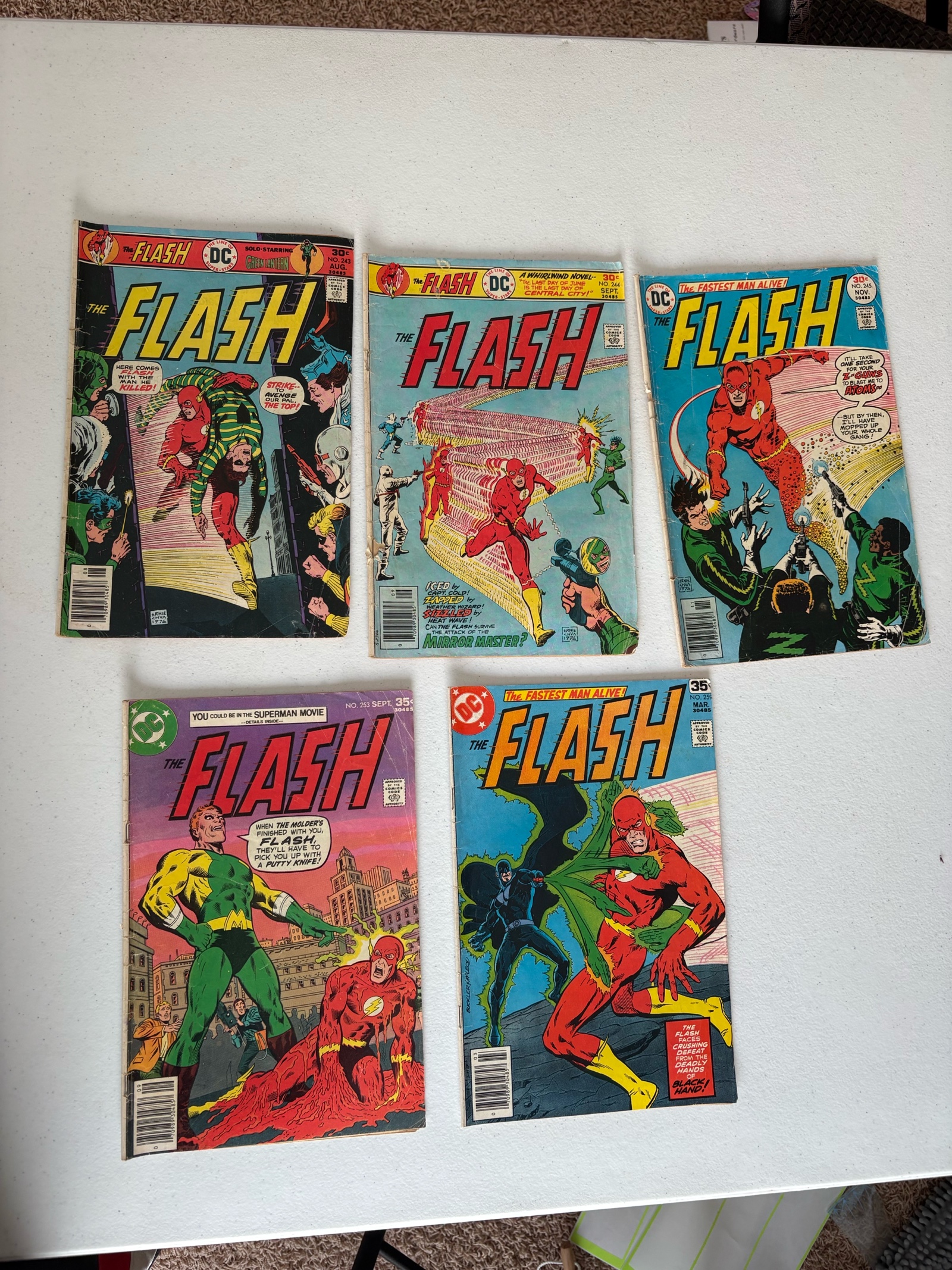 The Flash Comic Book Lot, 5 Comics DC Comics Publishing