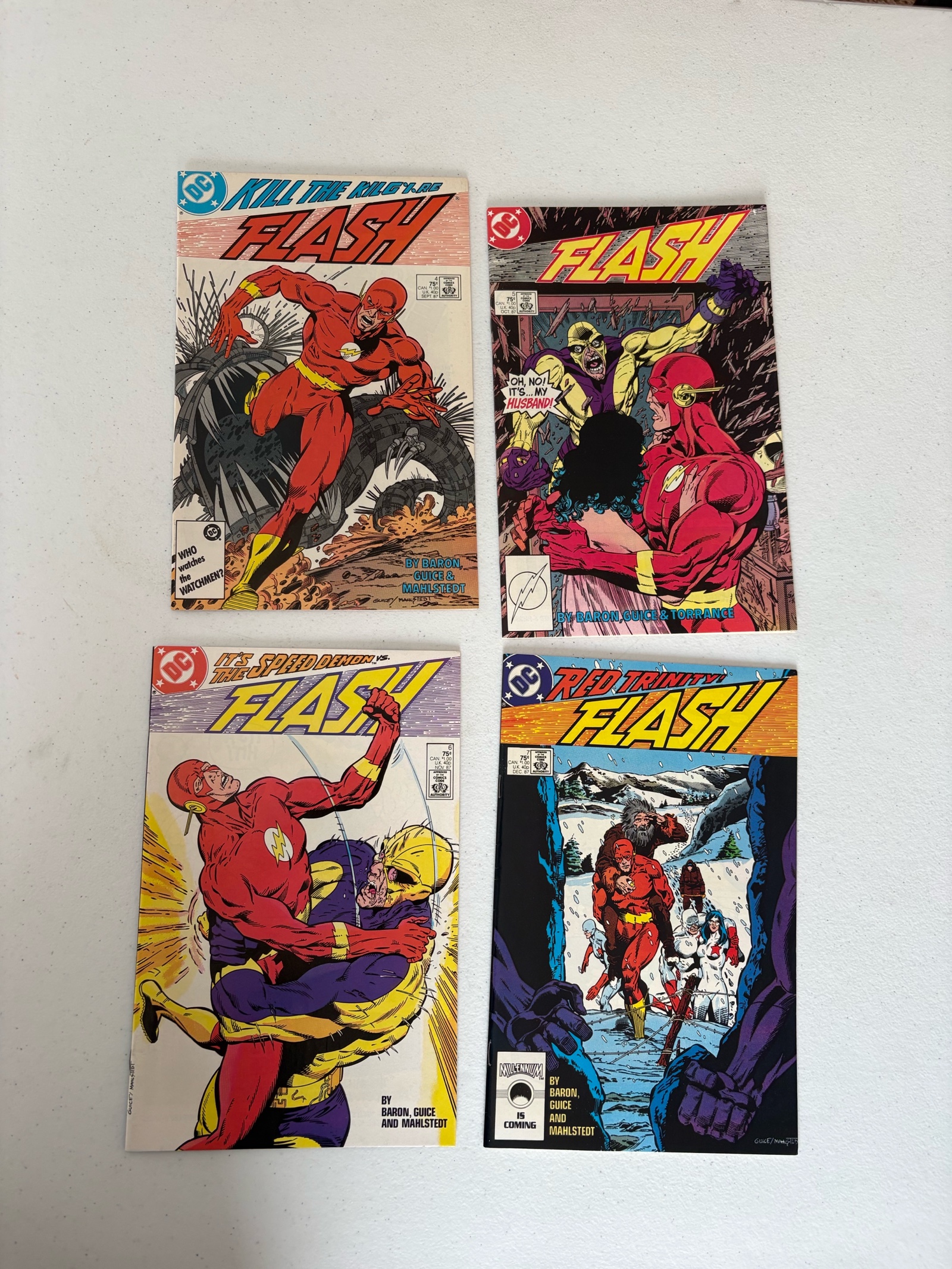 The Flash Comic Book Lot, 4 Comics DC Comics Publishing