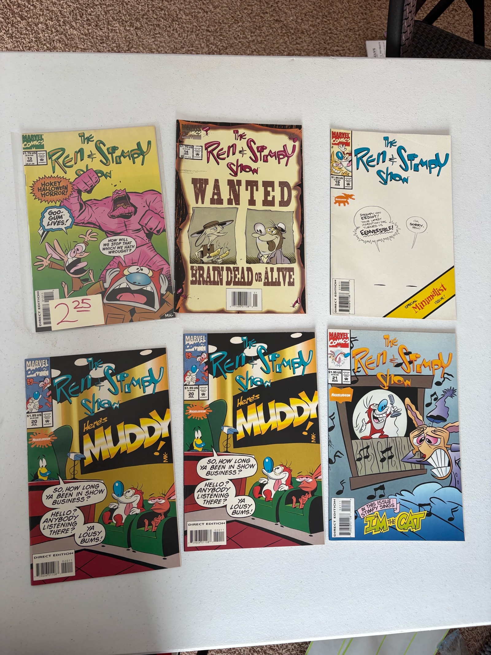 Ren and Stimpy Comic Book Lot, 6 Comic Book Lot
