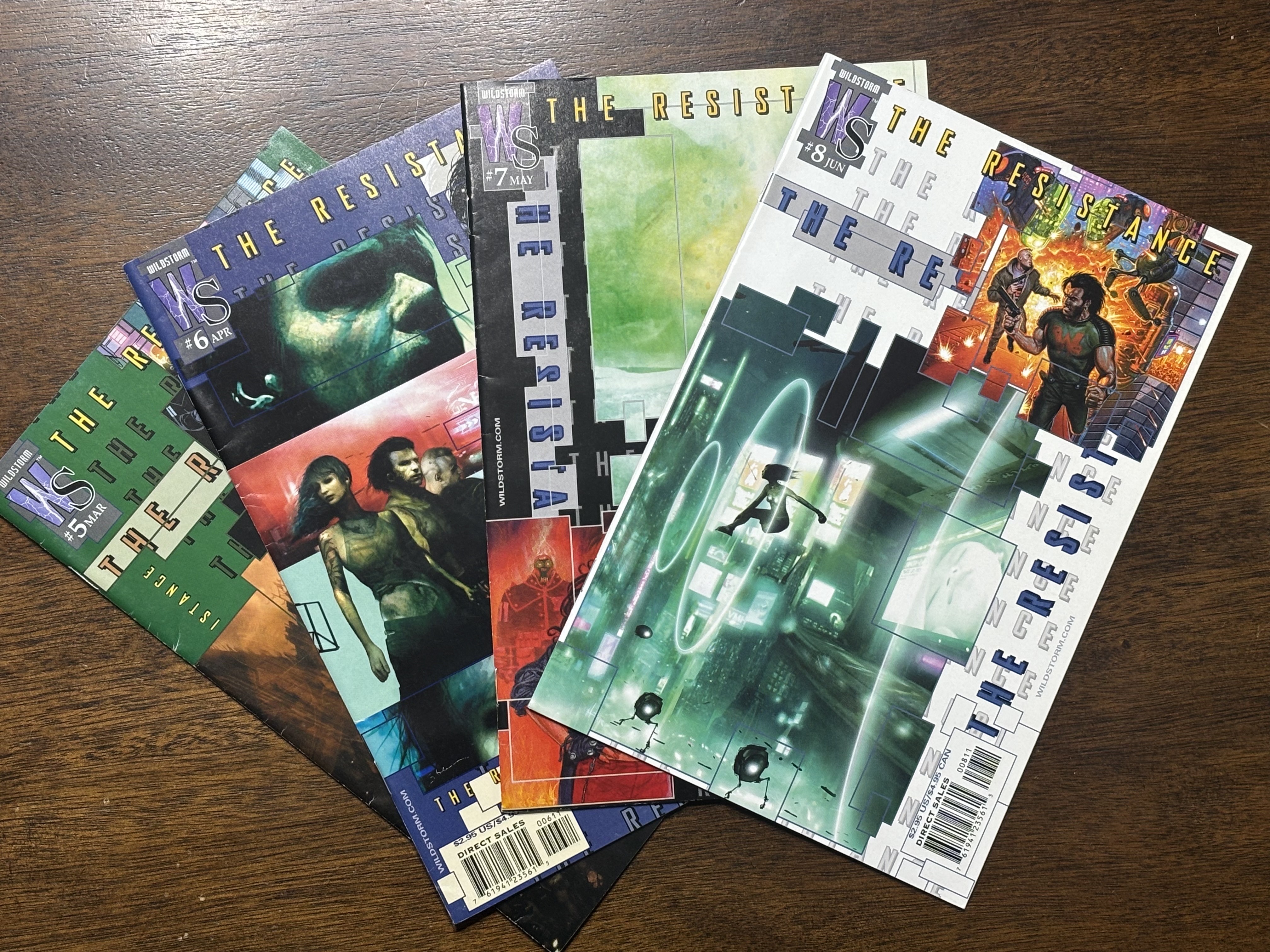 The Resistance Comic Book Lot, Issues 5,6,7,8 Wildstorm Comics