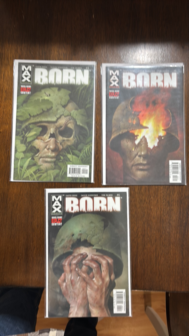 Born Comic Books 1-3 Max Comics