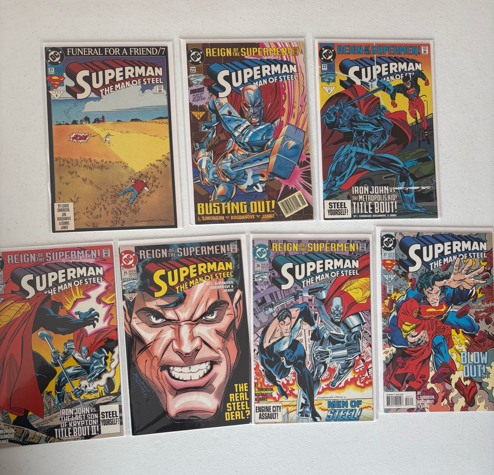 Superman Comic Book Lot, 7 Comics DC Brand