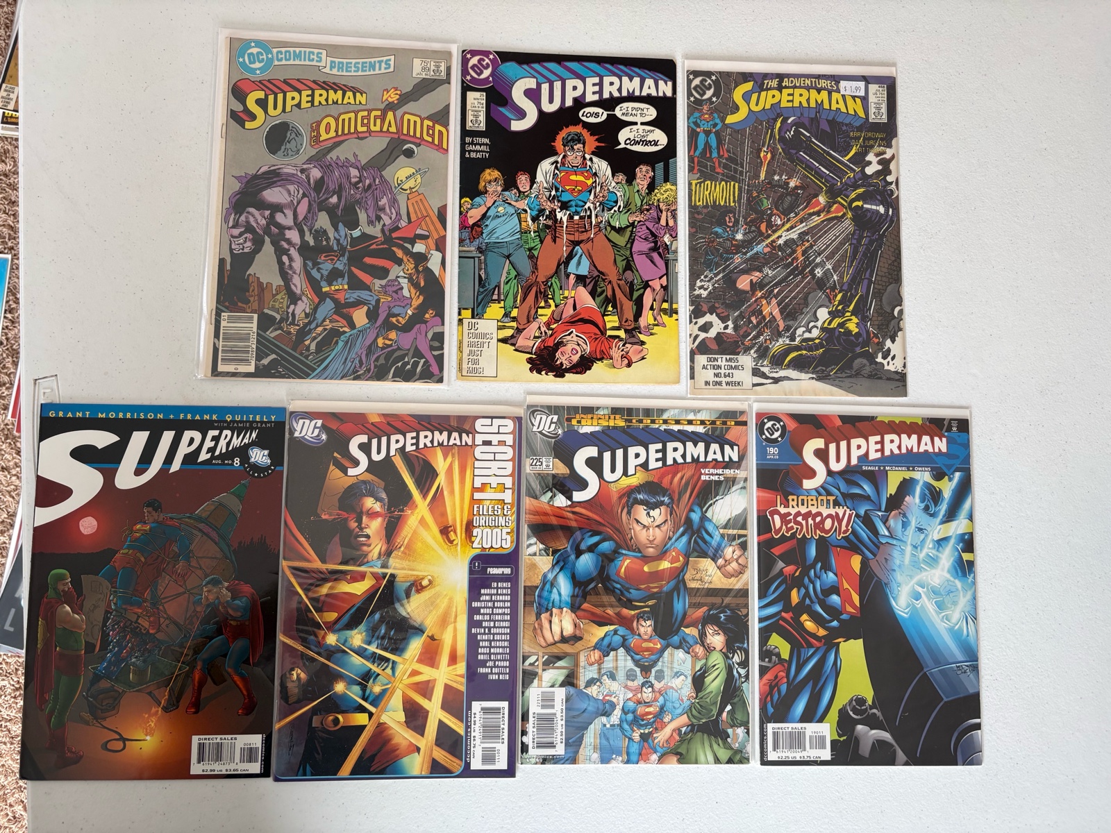 Superman Comic Book Lot, 7 Comics DC Brand