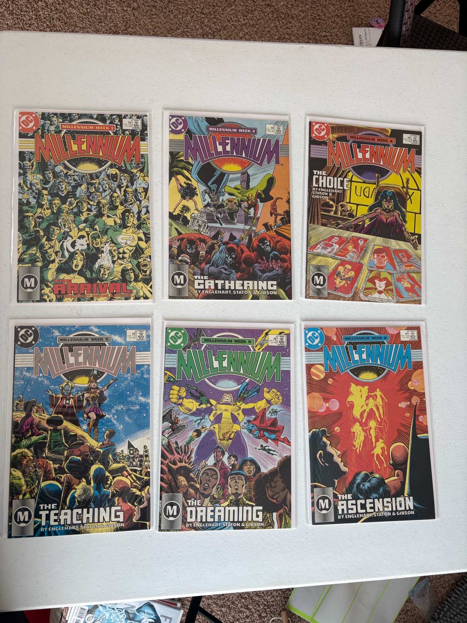 Millenium Comic Book Lot, 6 Comics DC Superman, Batman and Other Heroes