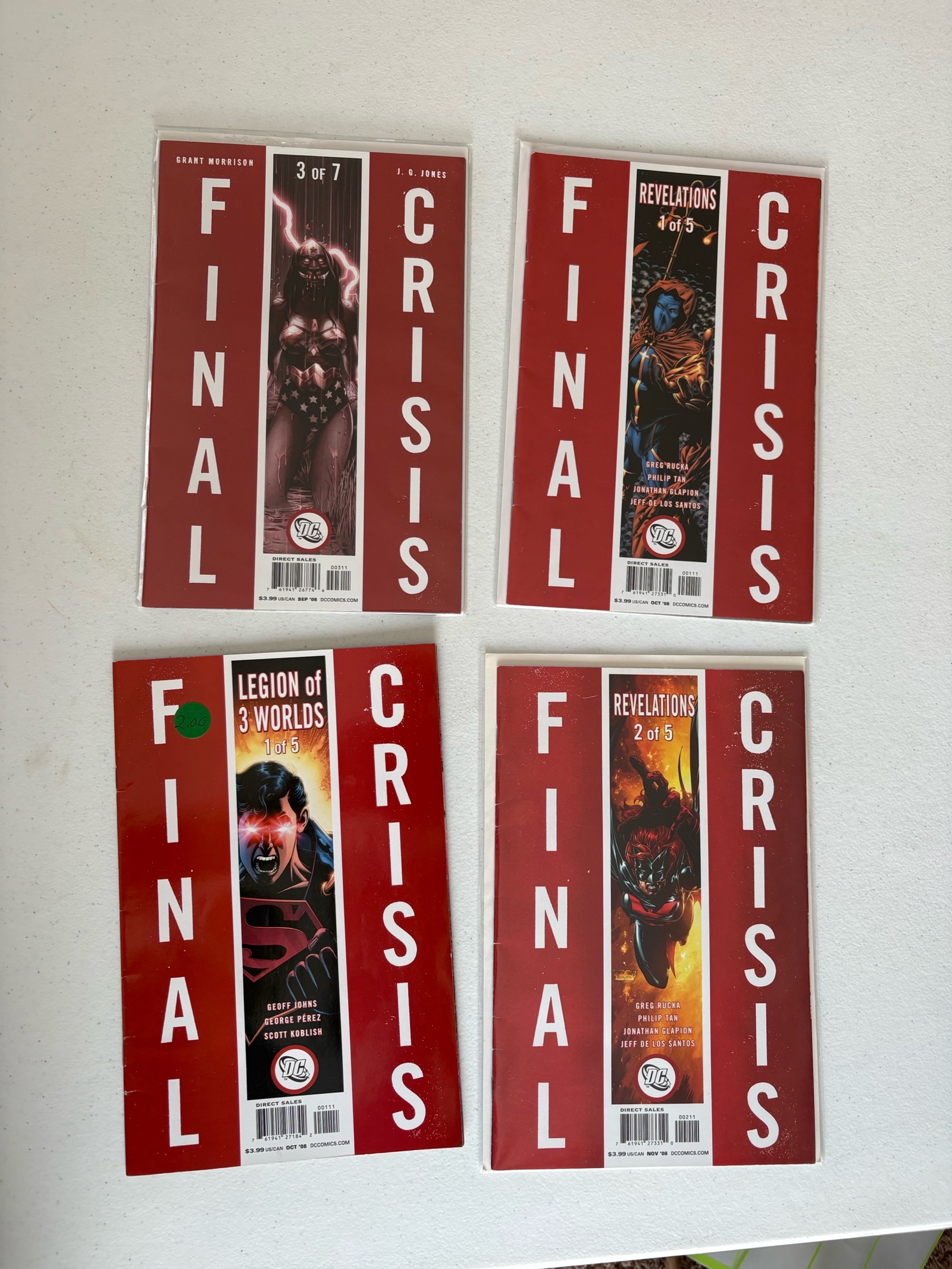Final Crisis Lot, 4 Comics DC Super Heroes