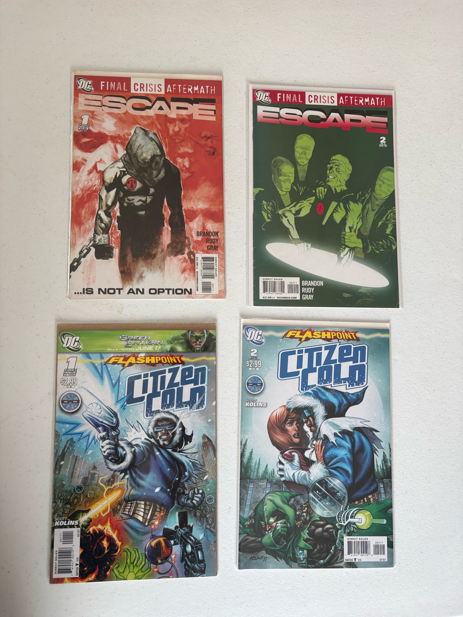 DC Comic Book Lot, 4 Comics, Modern Day Comics