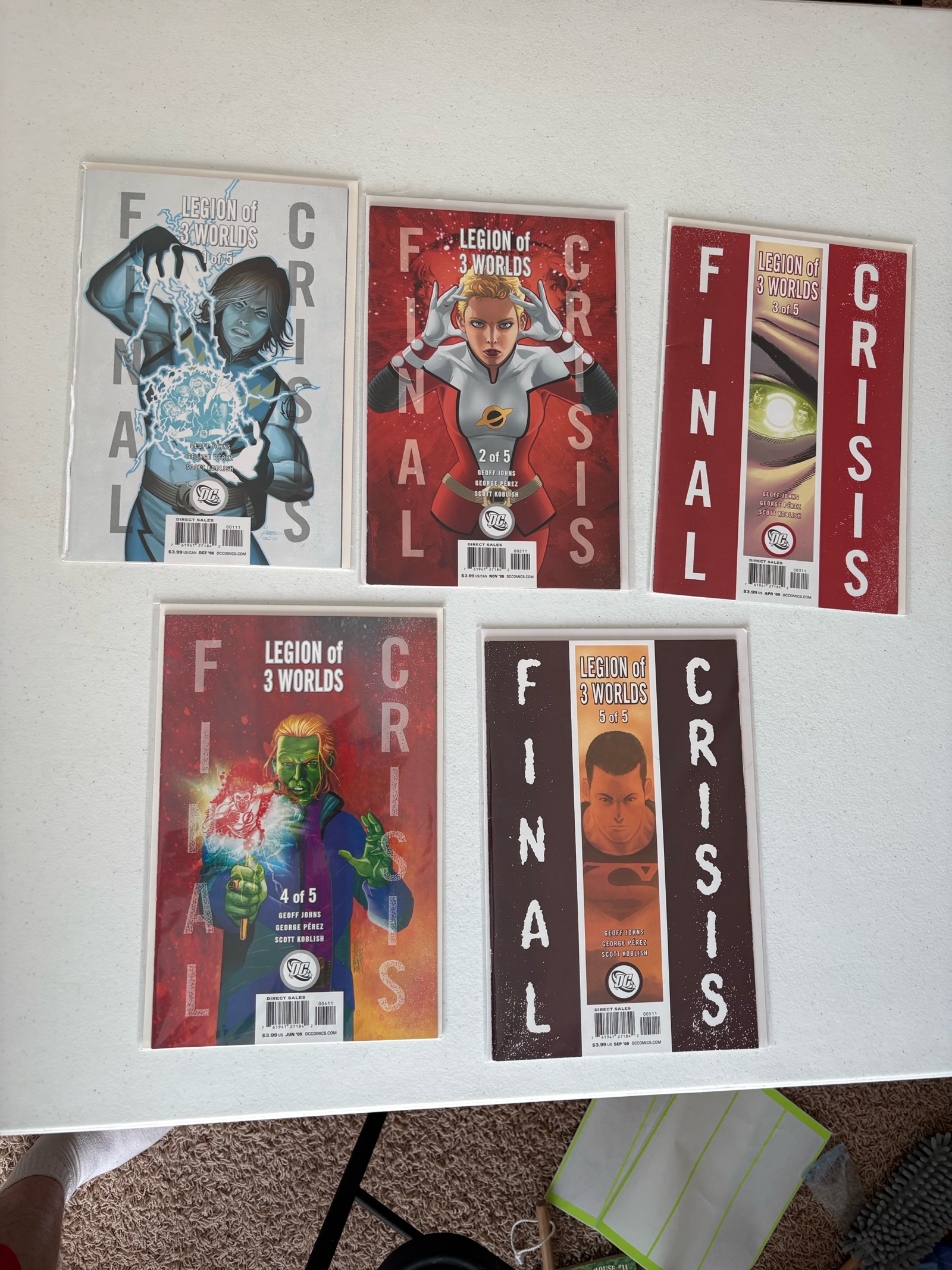 DC Comic Book Lot, 5 Comics, Modern Day Comics
