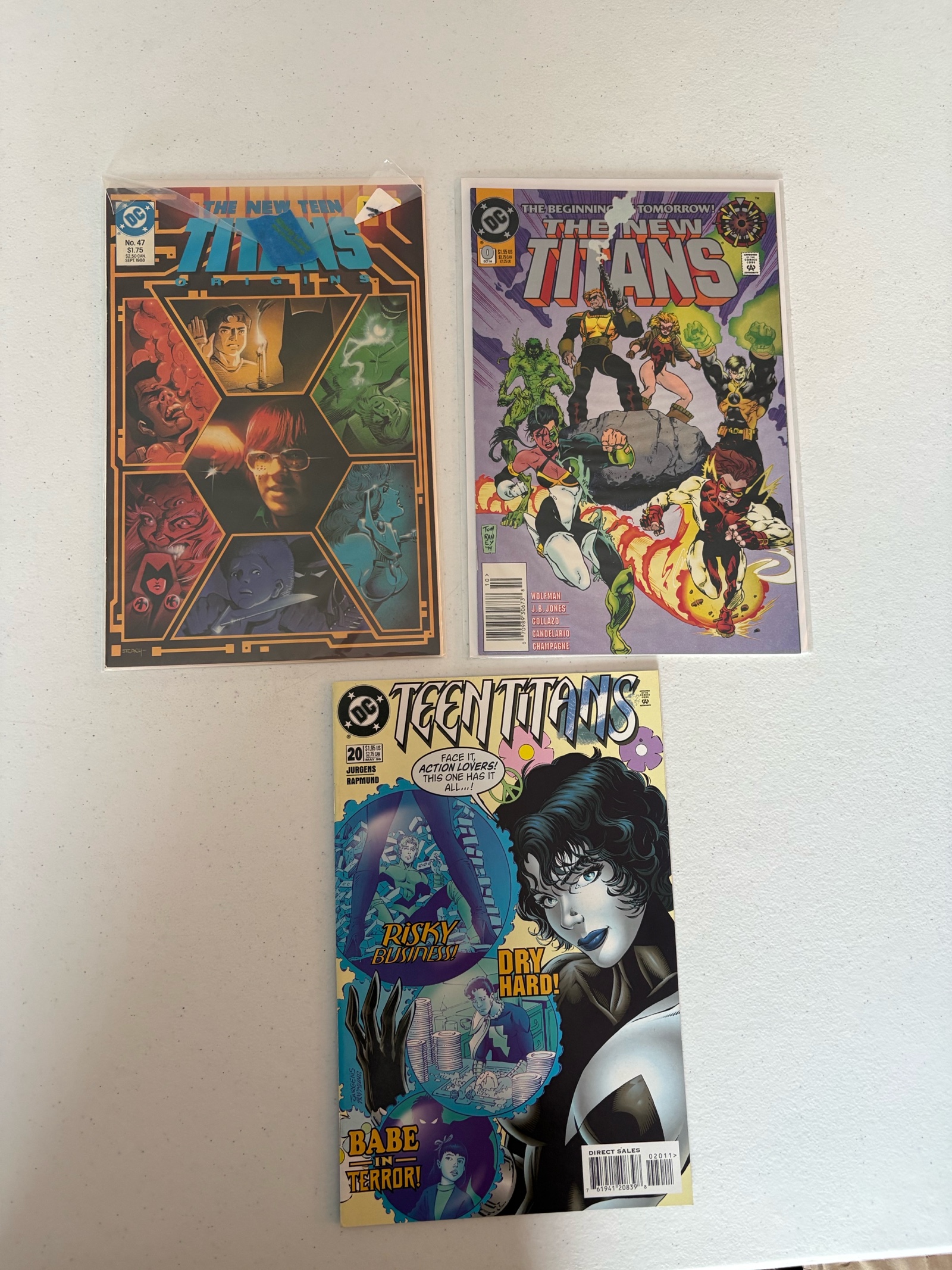The New Teen Titans Comic Book Lot, 3 Comics DC