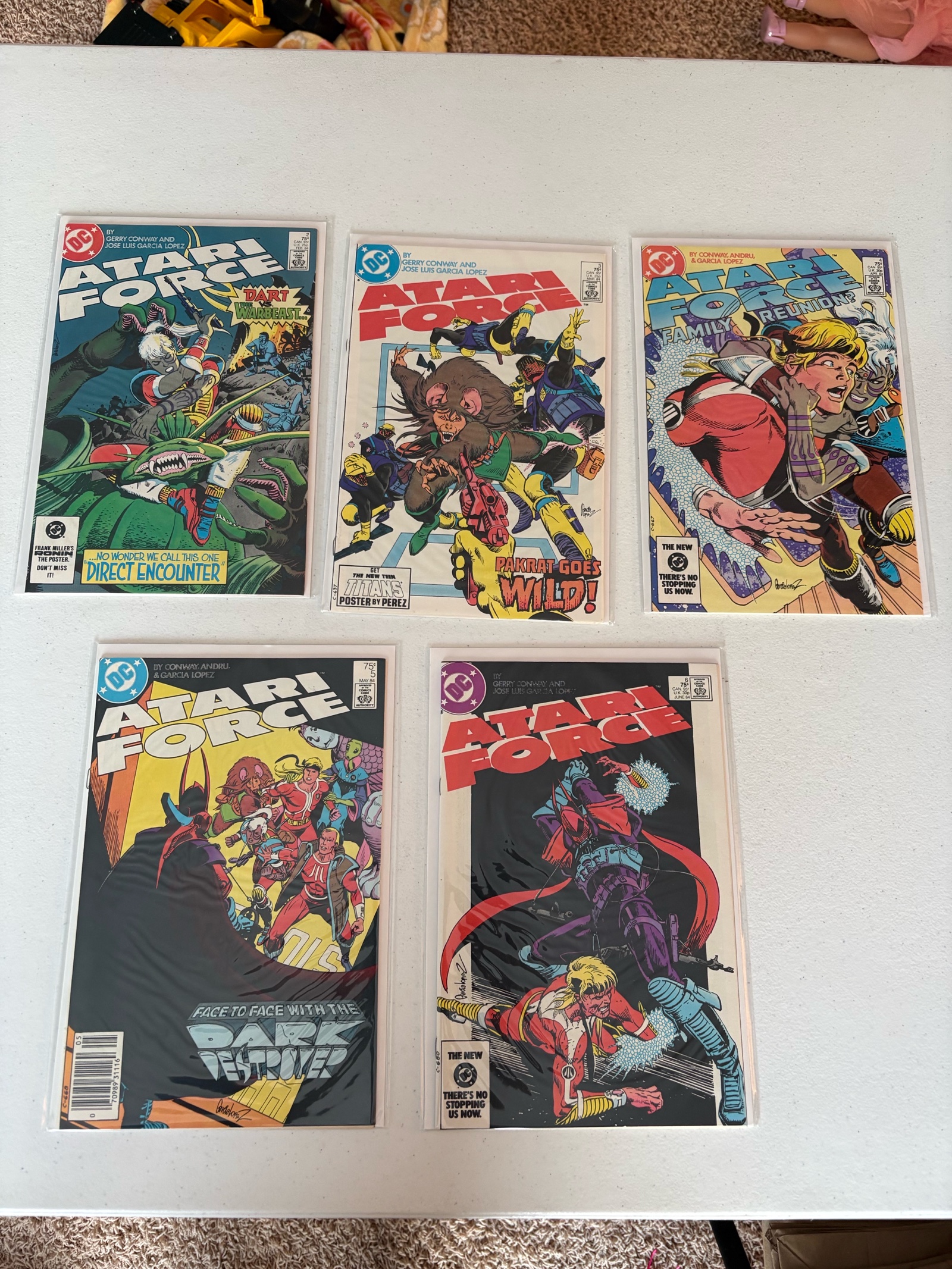 Atari Force Comic Book Lot 5 Comics from DC