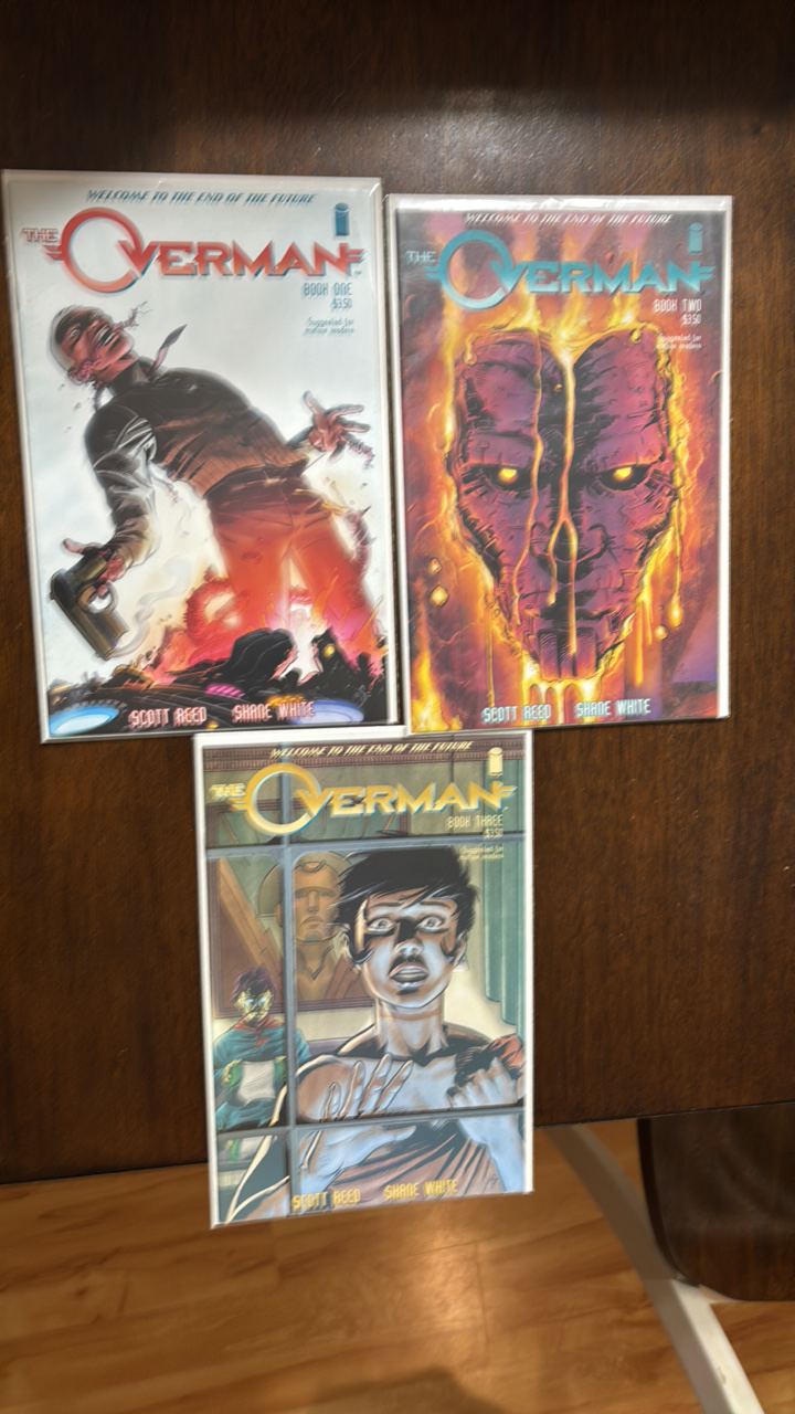 The Overman Comic Bok Lot Issues 1,2,3 Image Comics