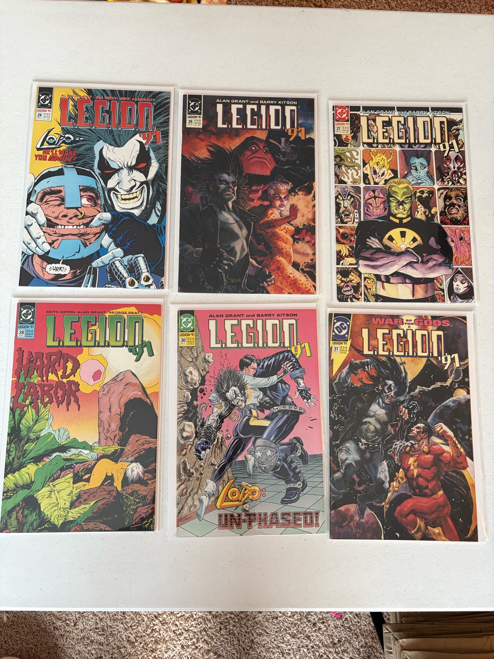Legion 91 Comic Book Lot 6 Comics From DC
