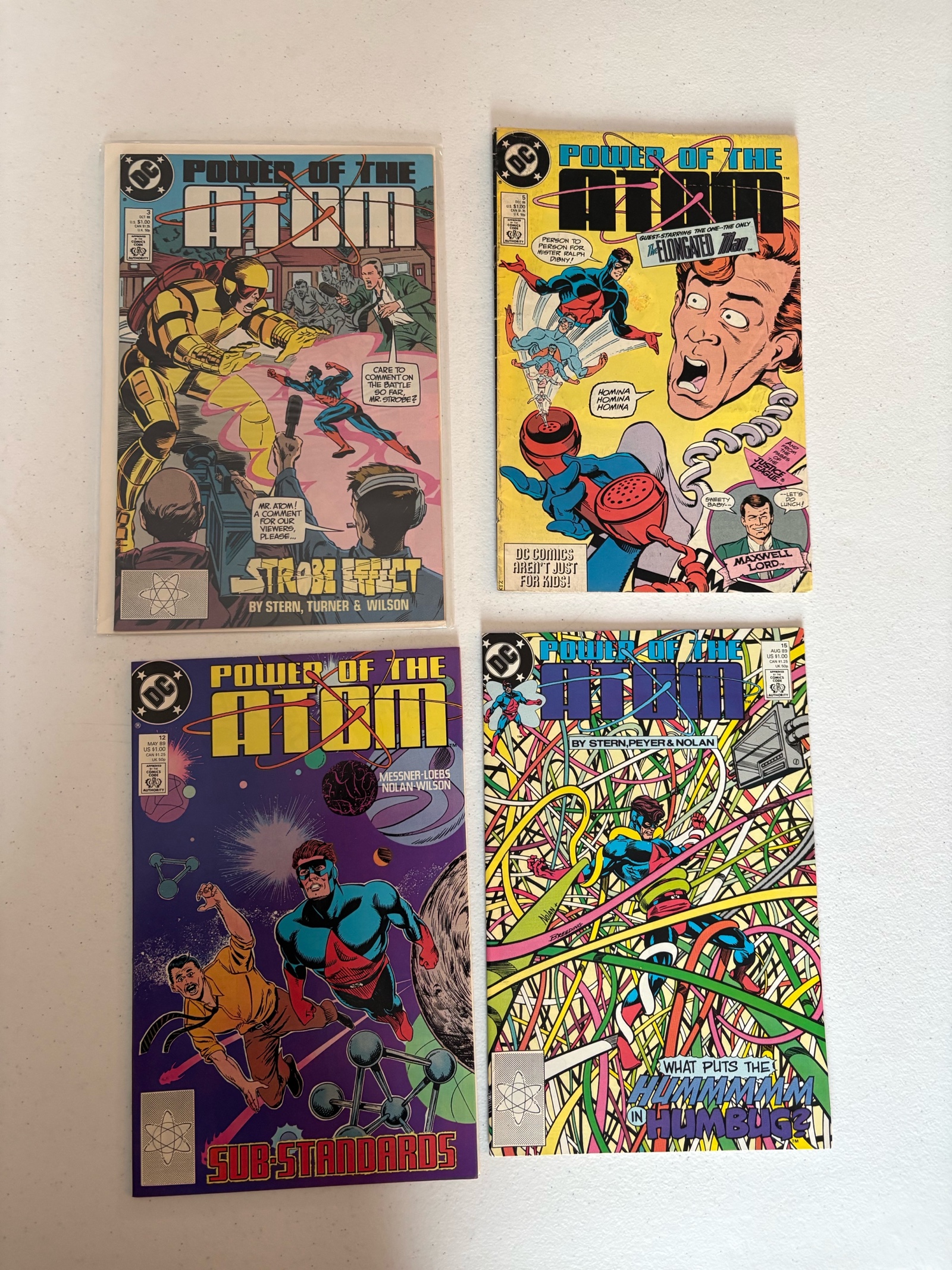 Power of Atom Comic Book Lot 4 Comics From DC
